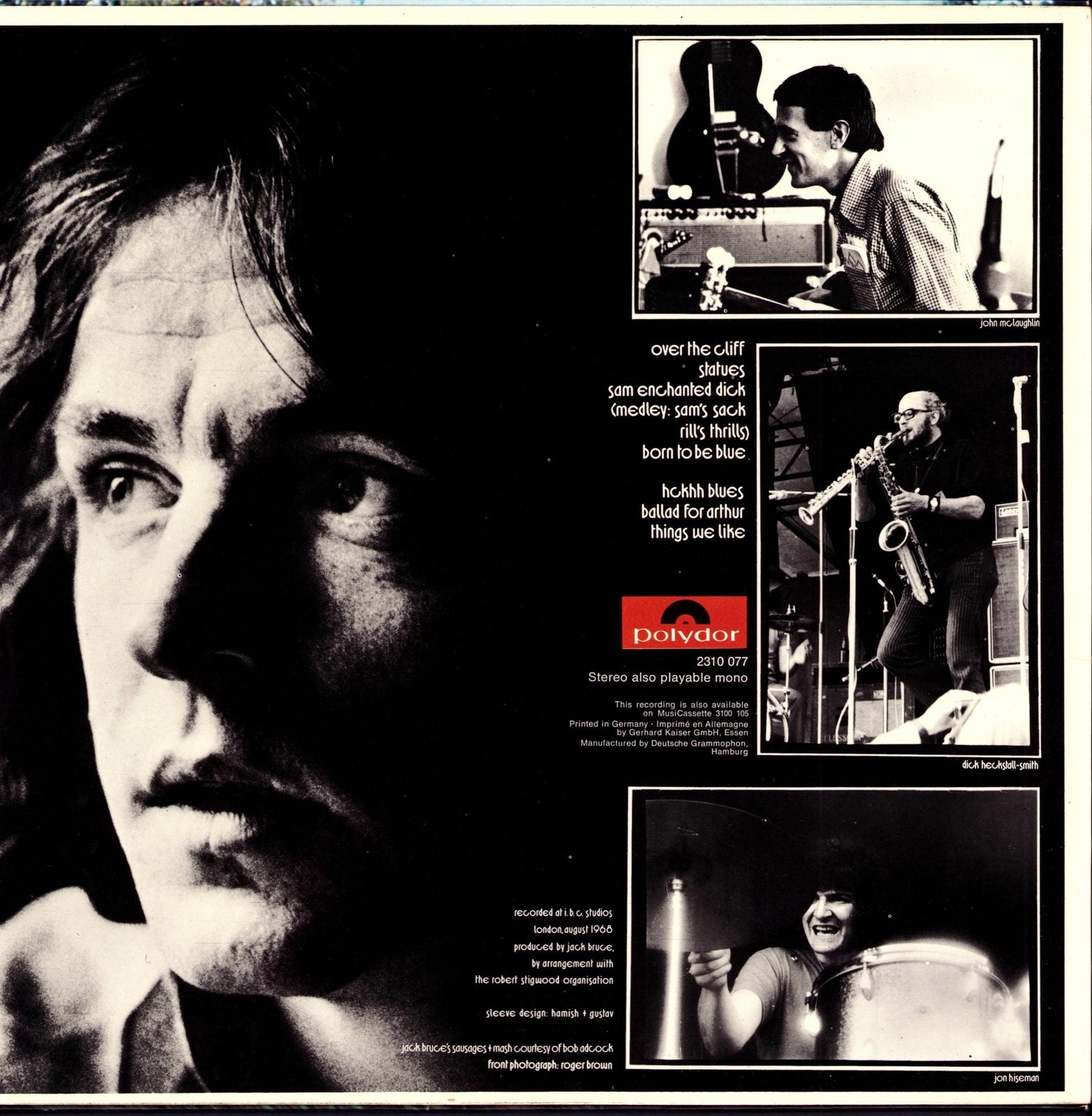 Jack Bruce With John McLaughlin, Dick Heckstall-Smith, Jon Hiseman – Things We Like Vinyl LP