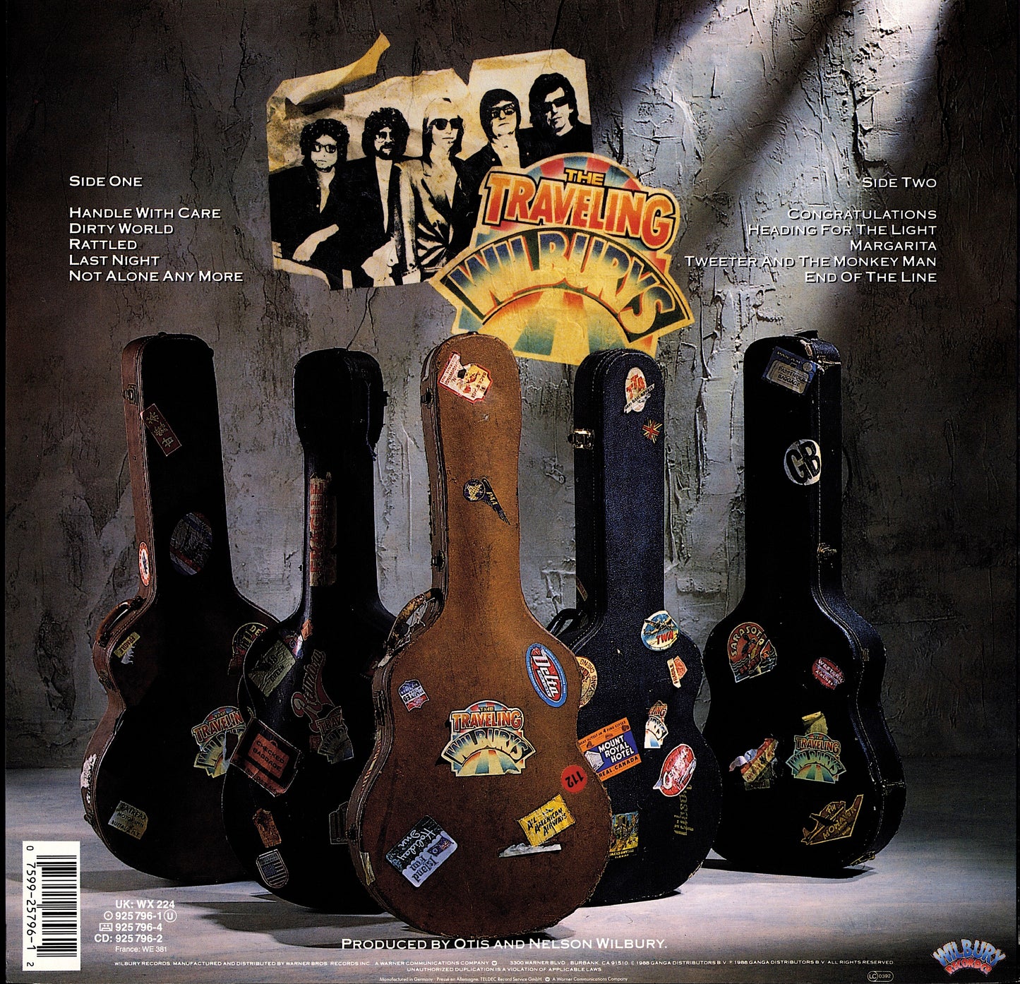 Traveling Wilburys ‎- Volume One Vinyl LP Kopie