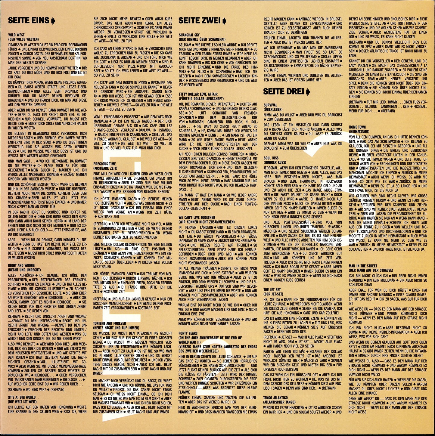 Joe Jackson – Big World Vinyl 2LP