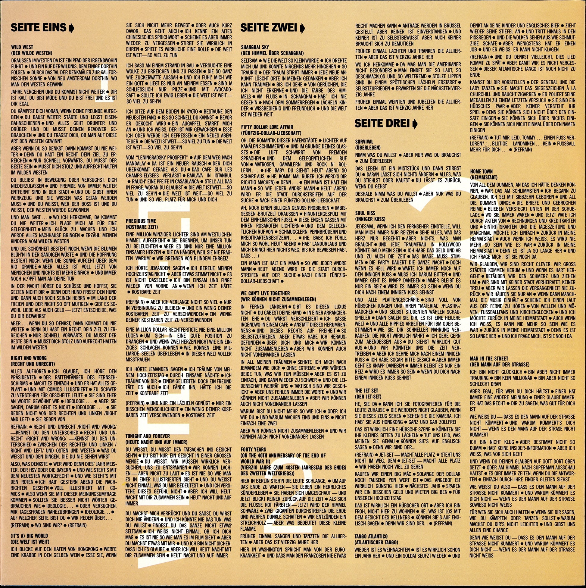 Joe Jackson – Big World Vinyl 2LP