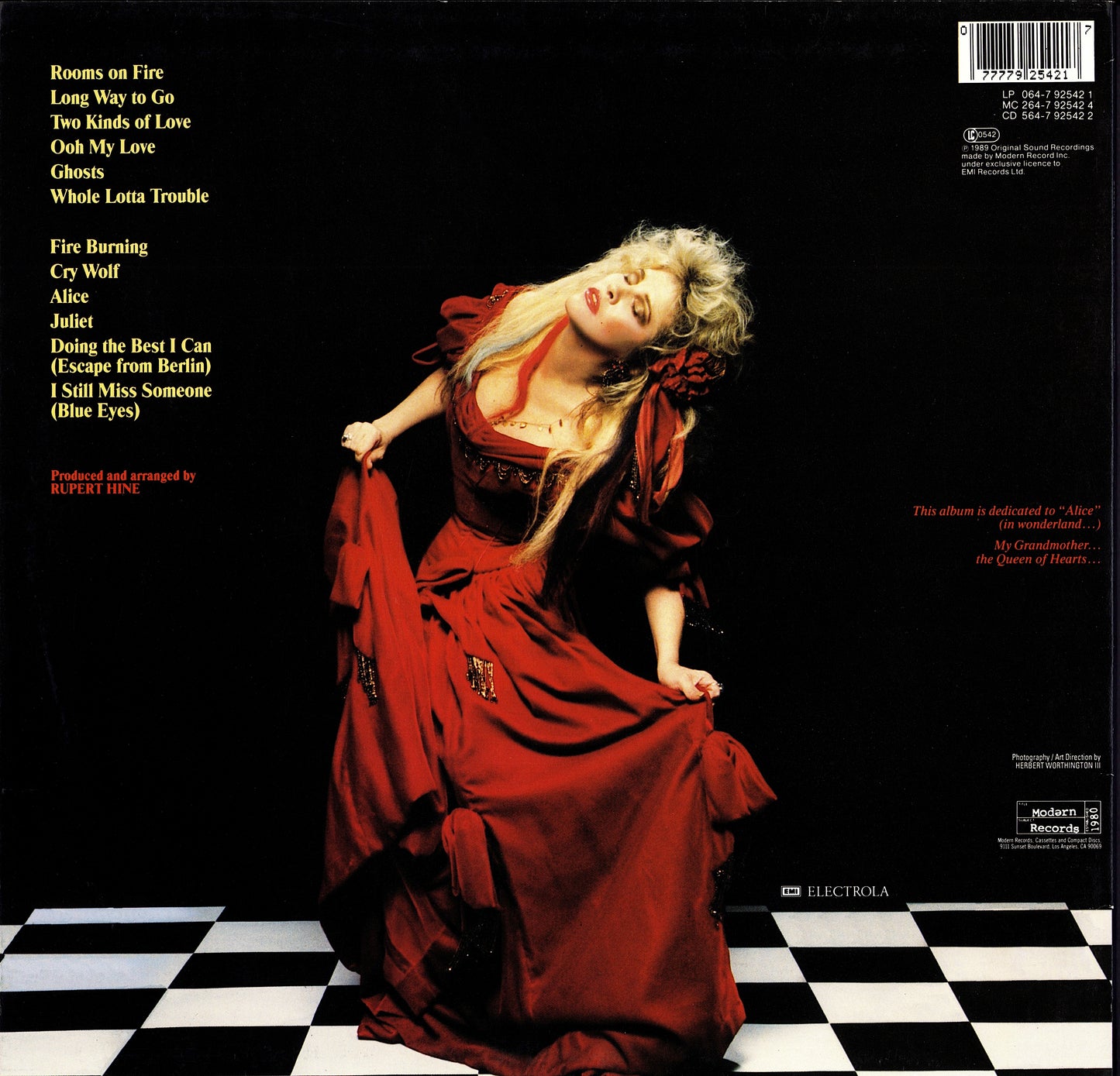 Stevie Nicks - Rock A Little Vinyl LP Kopie