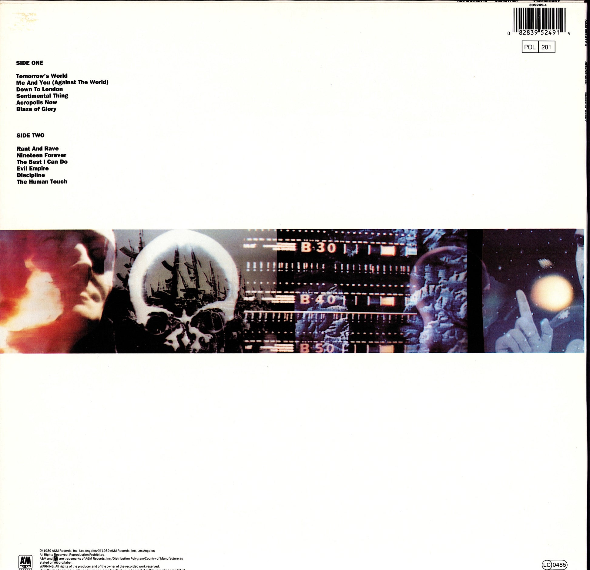 Joe Jackson ‎– Body And Soul Vinyl LP Kopie