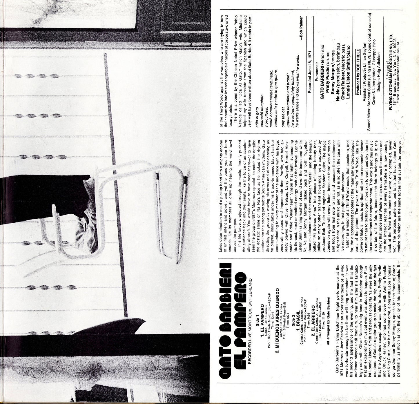 Gato Barbieri ‎- Under Fire Vinyl LP Kopie