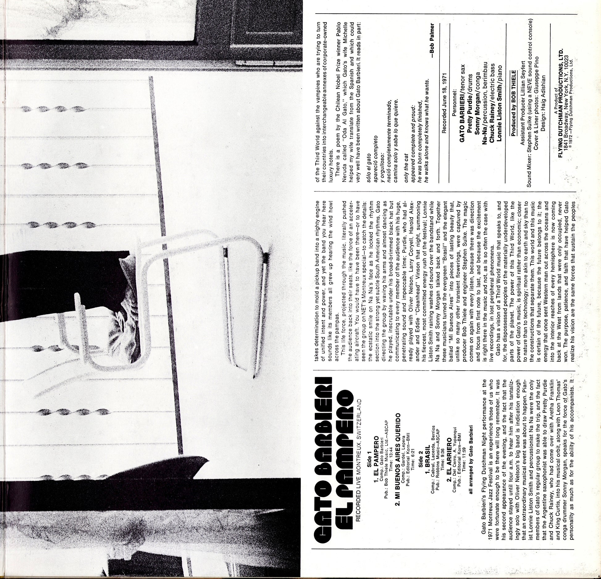 Gato Barbieri ‎- Under Fire Vinyl LP Kopie