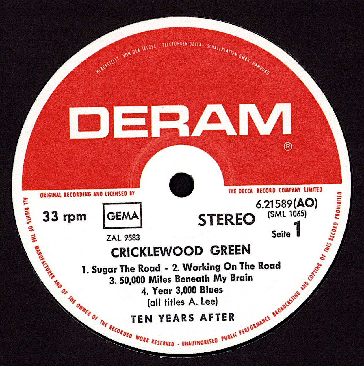 Ten Years After – Cricklewood Green Vinyl LP Kopie