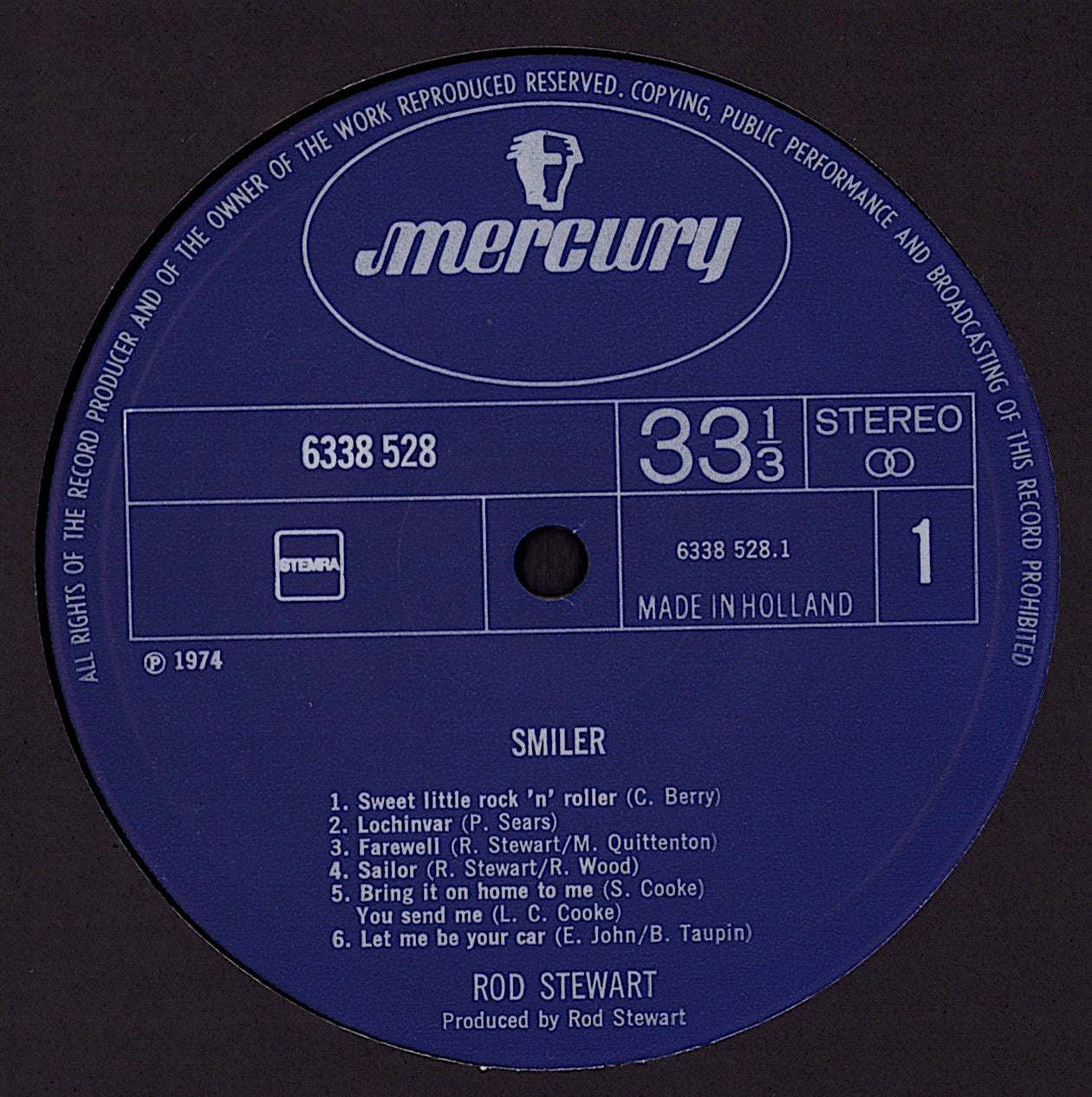 Rod Stewart - Smiler Vinyl LP Kopie