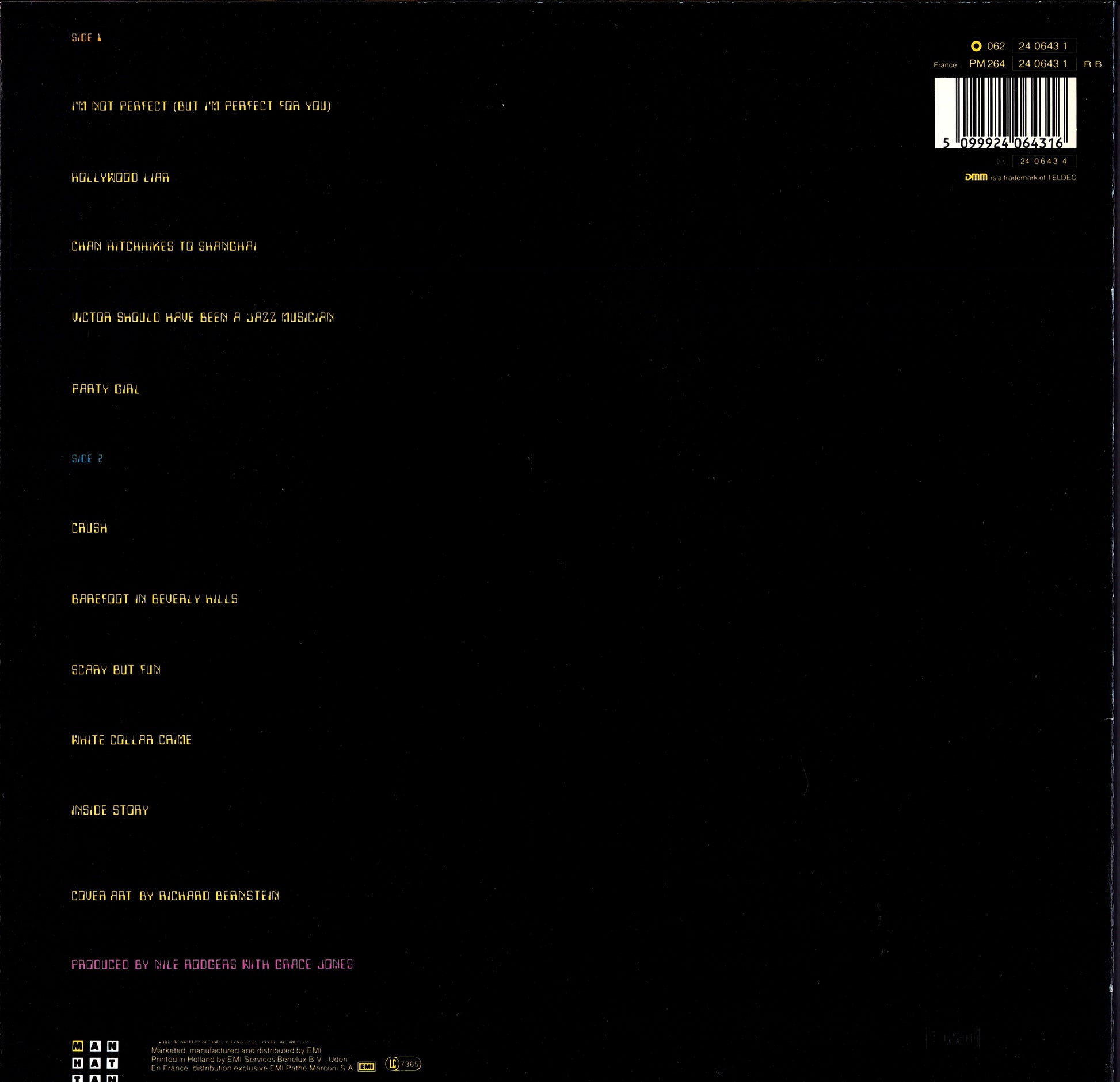 Grace Jones – Inside Story Vinyl LP