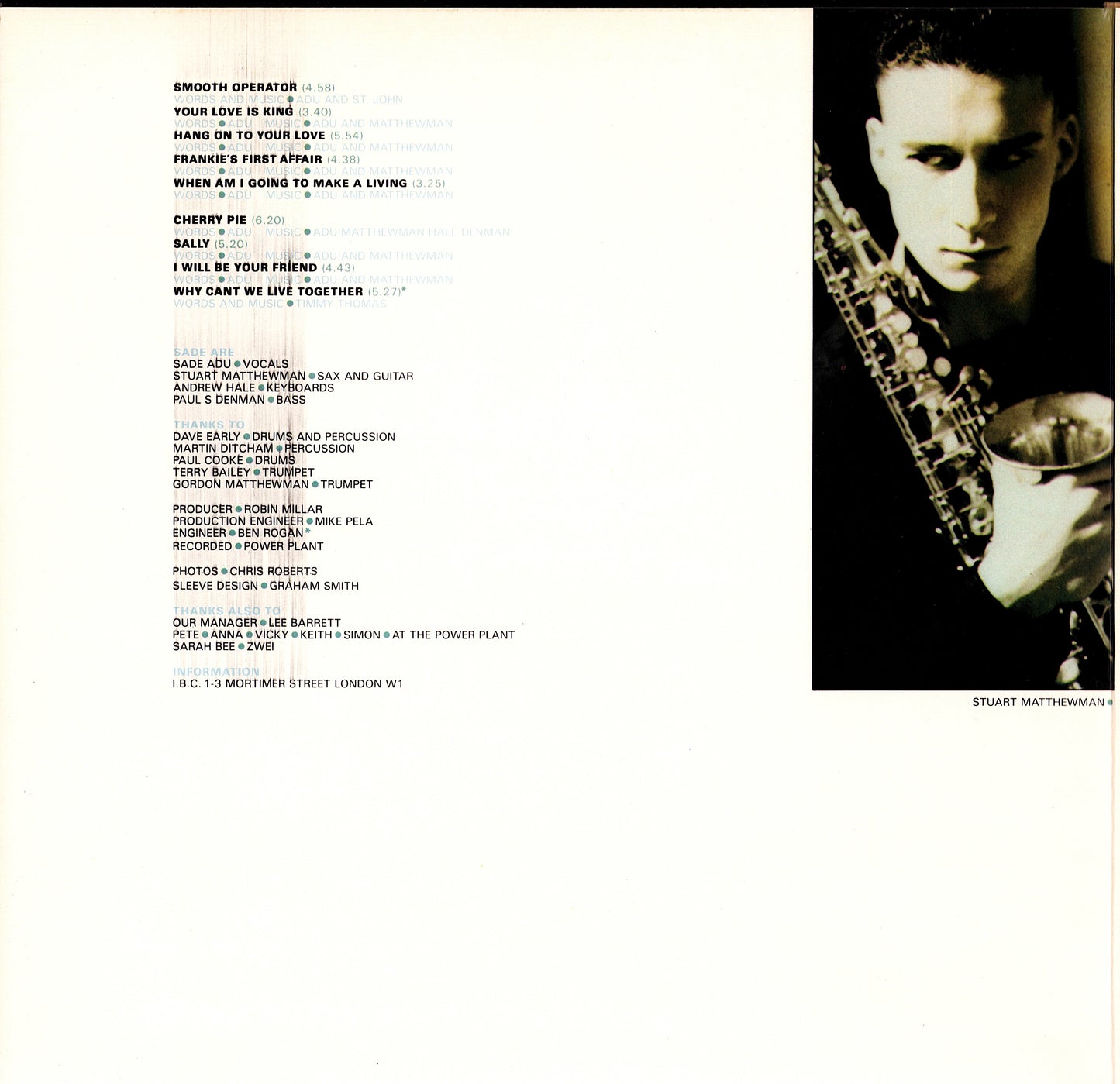 Sade - Diamond Life Vinyl LP Kopie