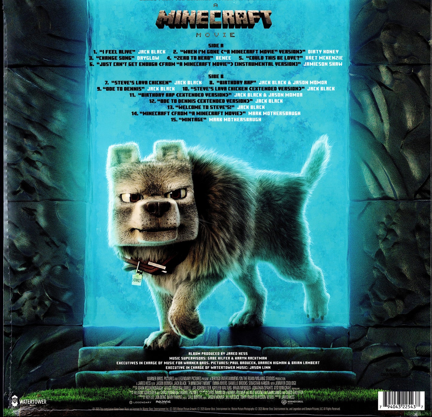A Minecraft Movie - Original Motion Picture Soundtrack Teal Vinyl LP Limited Edition