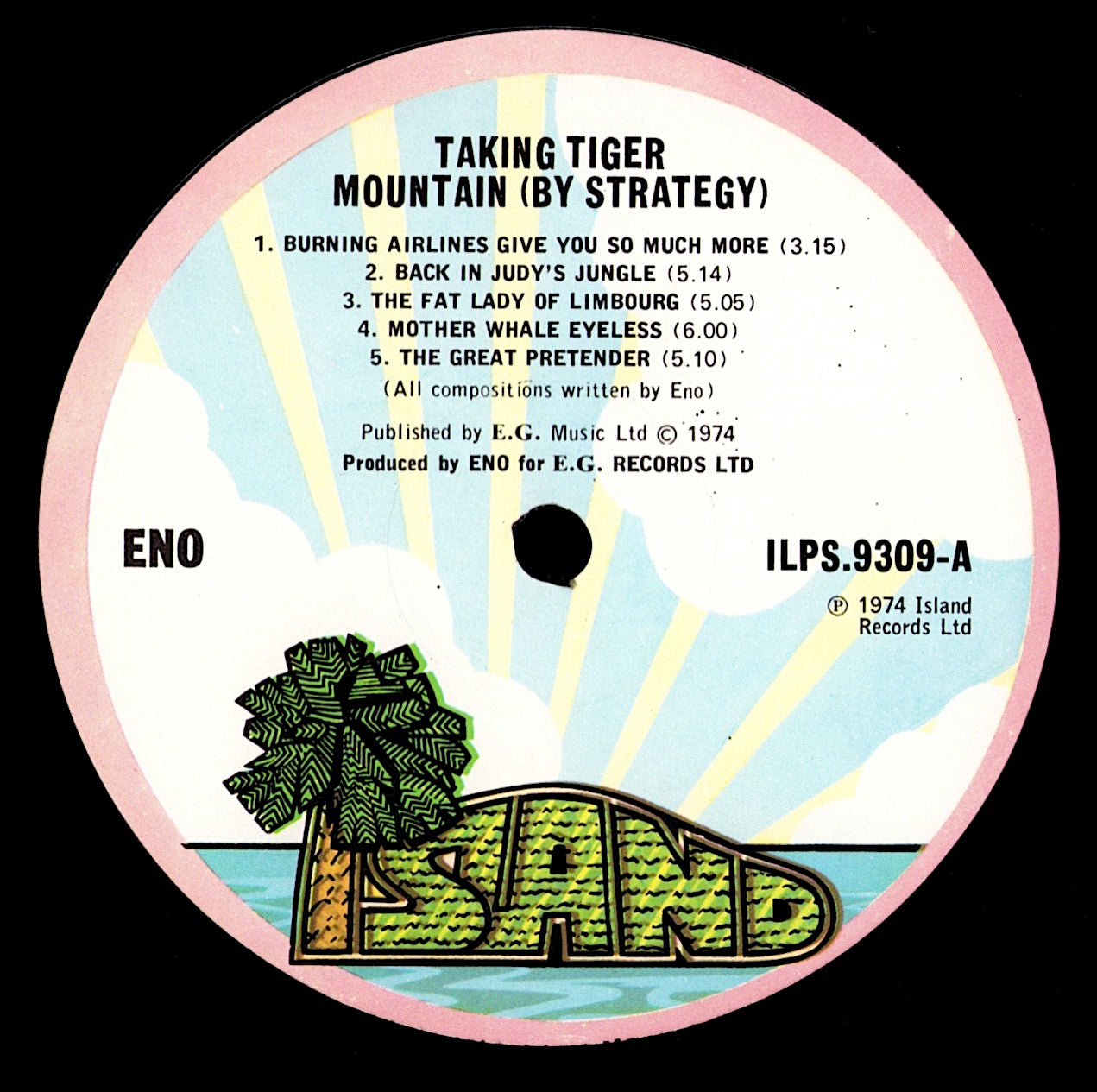 Brian Eno ‎- Here Come The Warm Jets Vinyl LP Kopie