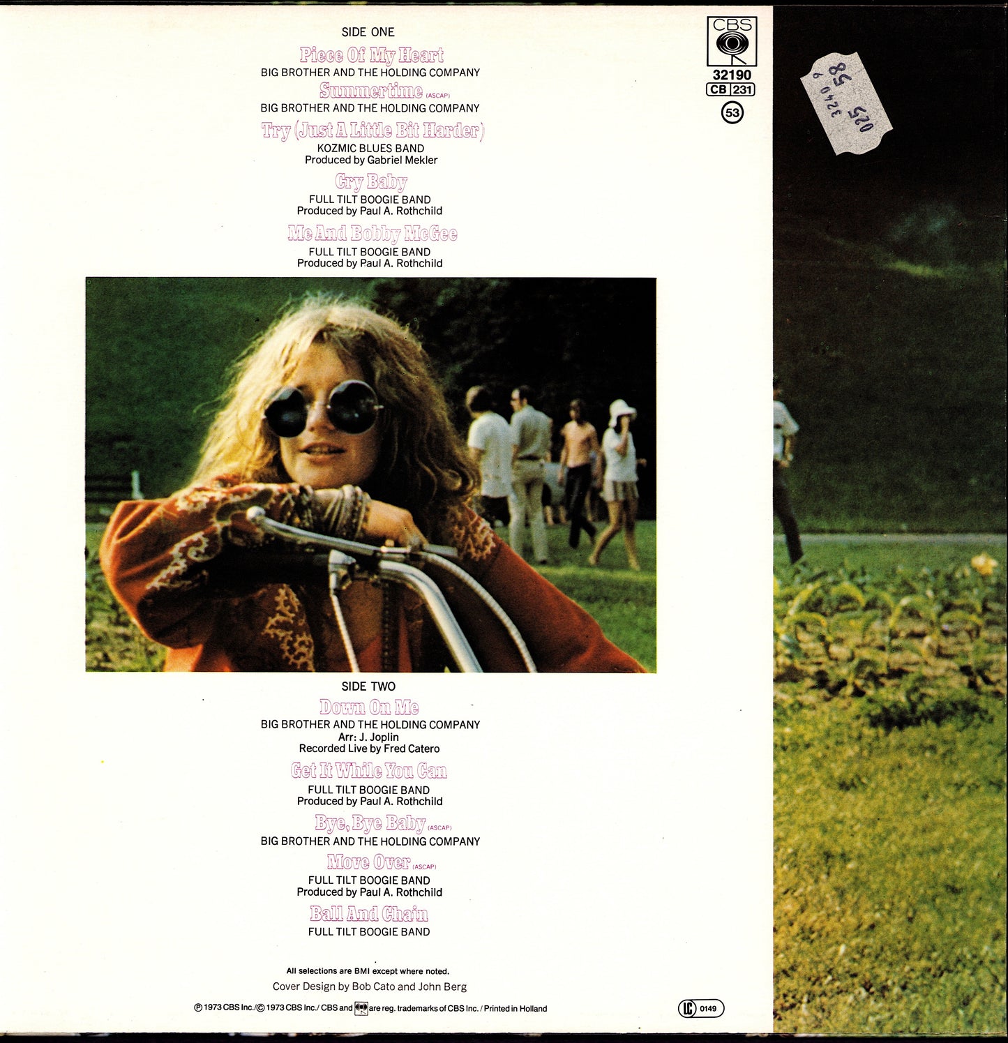 Janis Joplin - Janis Joplin's Greatest Hits Vinyl LP