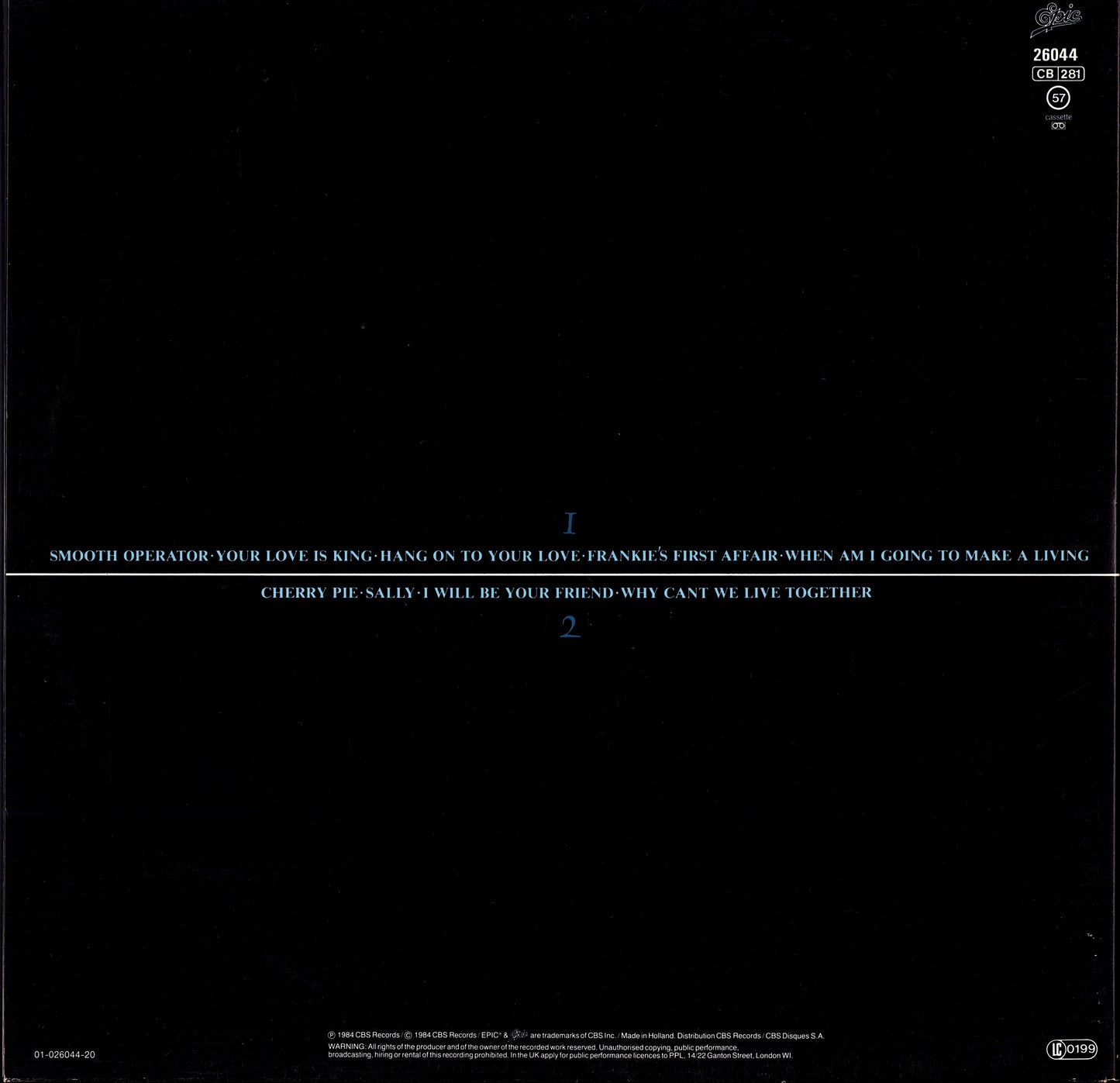 Sade - Diamond Life Vinyl LP Kopie