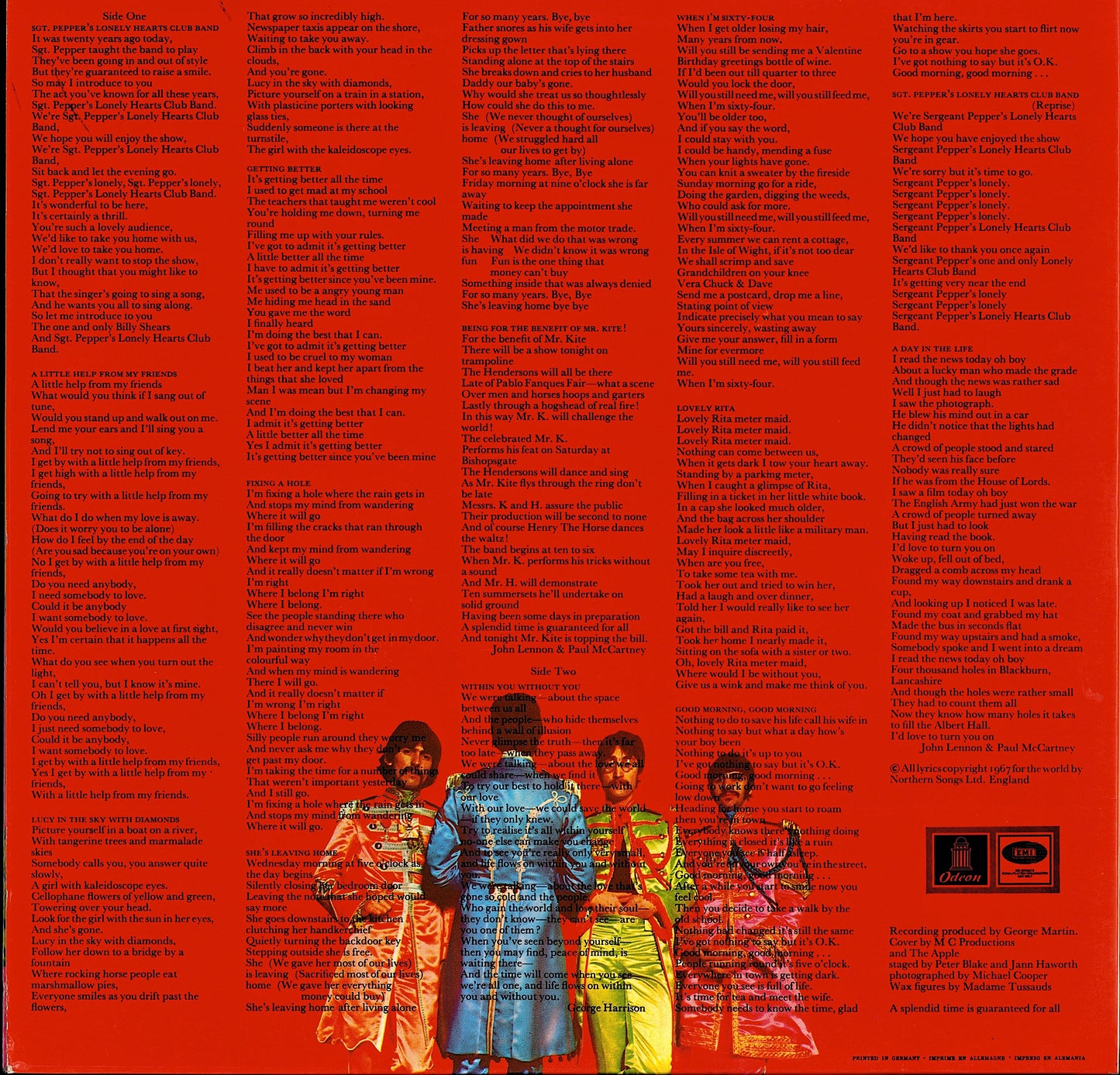 The Beatles - Sgt. Pepper's Lonely Hearts Club Band Vinyl LP Kopie