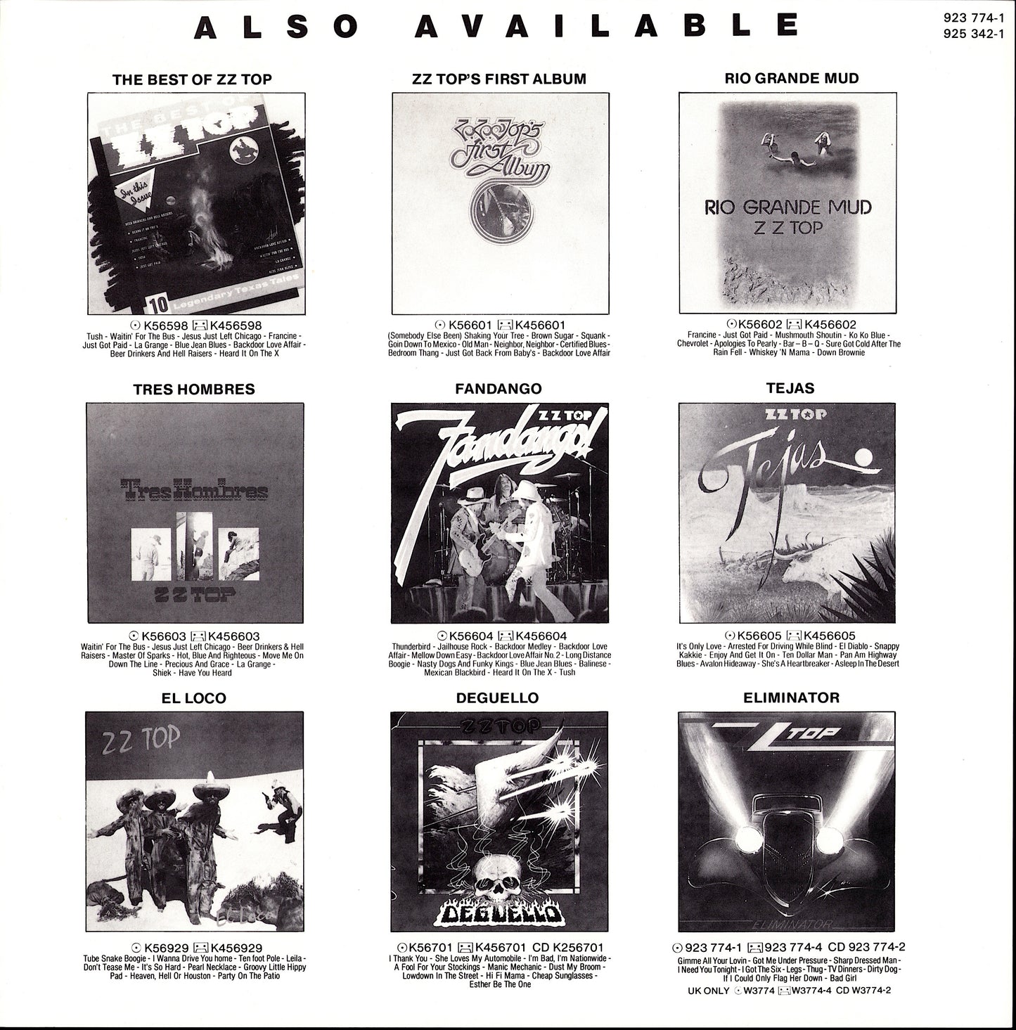 ZZ Top - Afterburner Vinyl LP Kopie