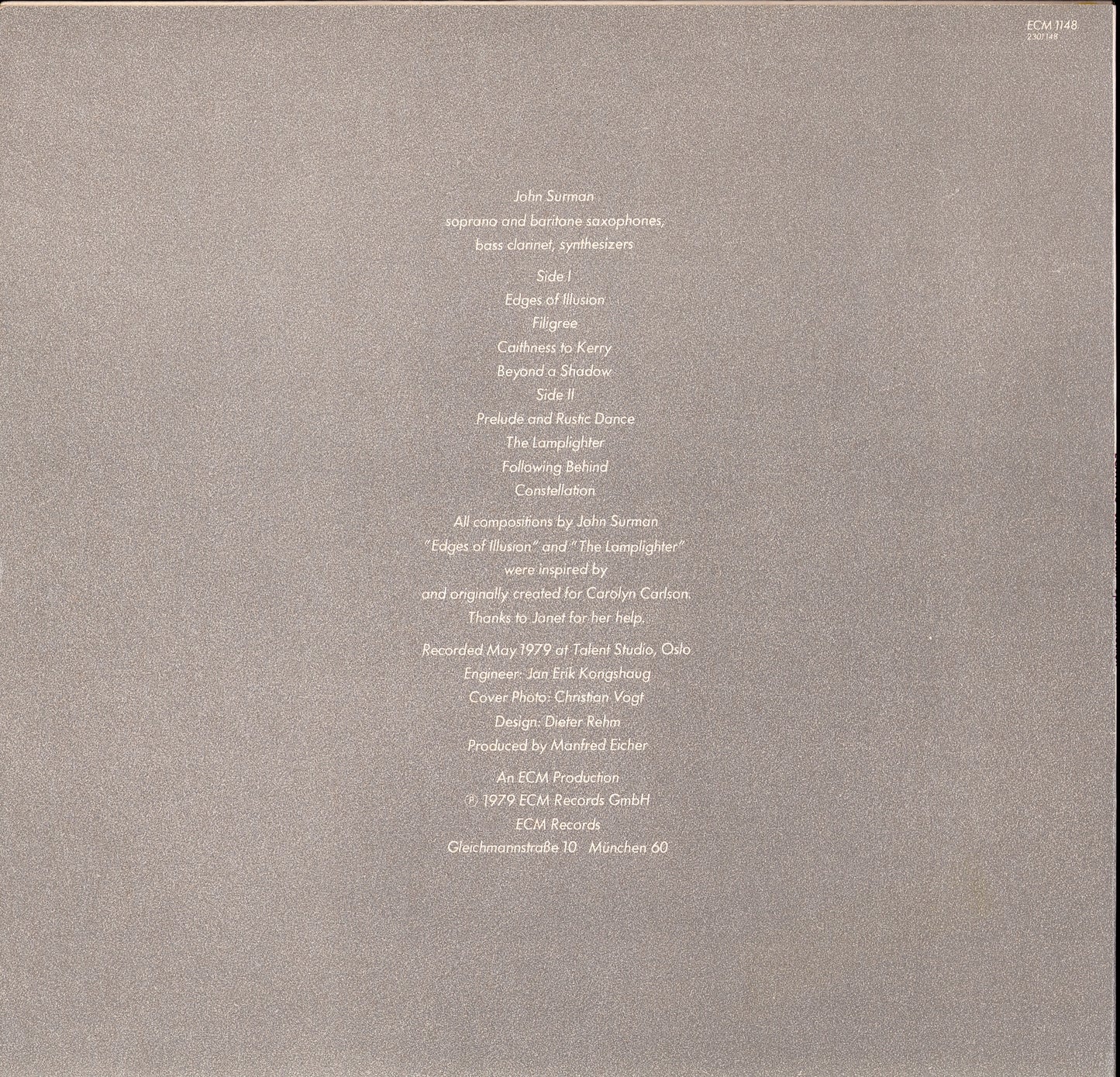 Nana Vasconcelos - Saudades Vinyl LP ECM Records Kopie Kopie