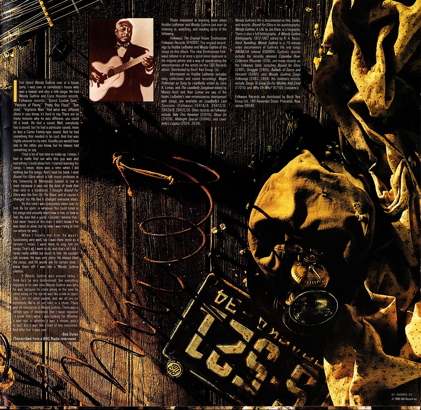 Folkways: A Vision Shared A Tribute To Woody Guthrie And Leadbelly Vinyl LP