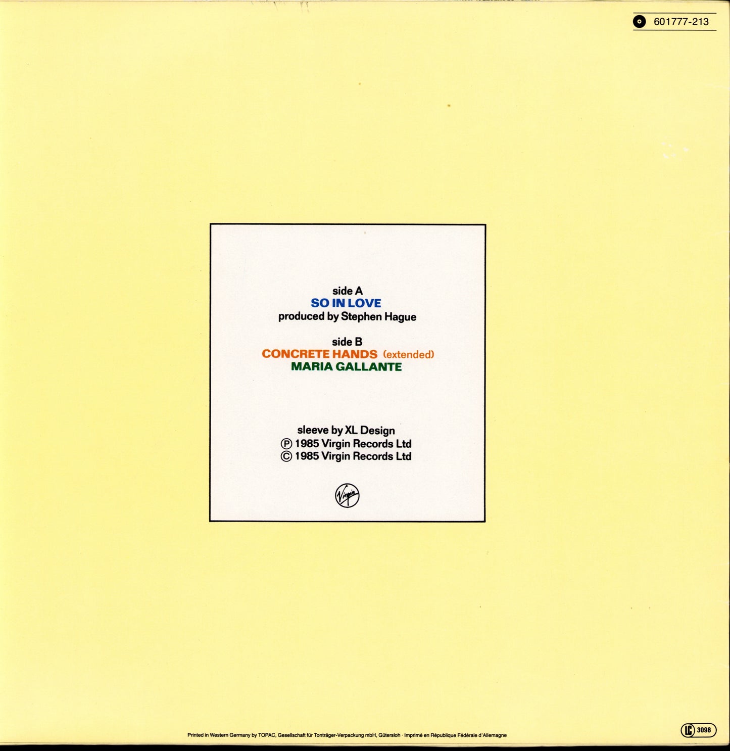 Orchestral Manœuvres In The Dark - Secret Extended Mix Vinyl 12" Maxi-Single Kopie Kopie