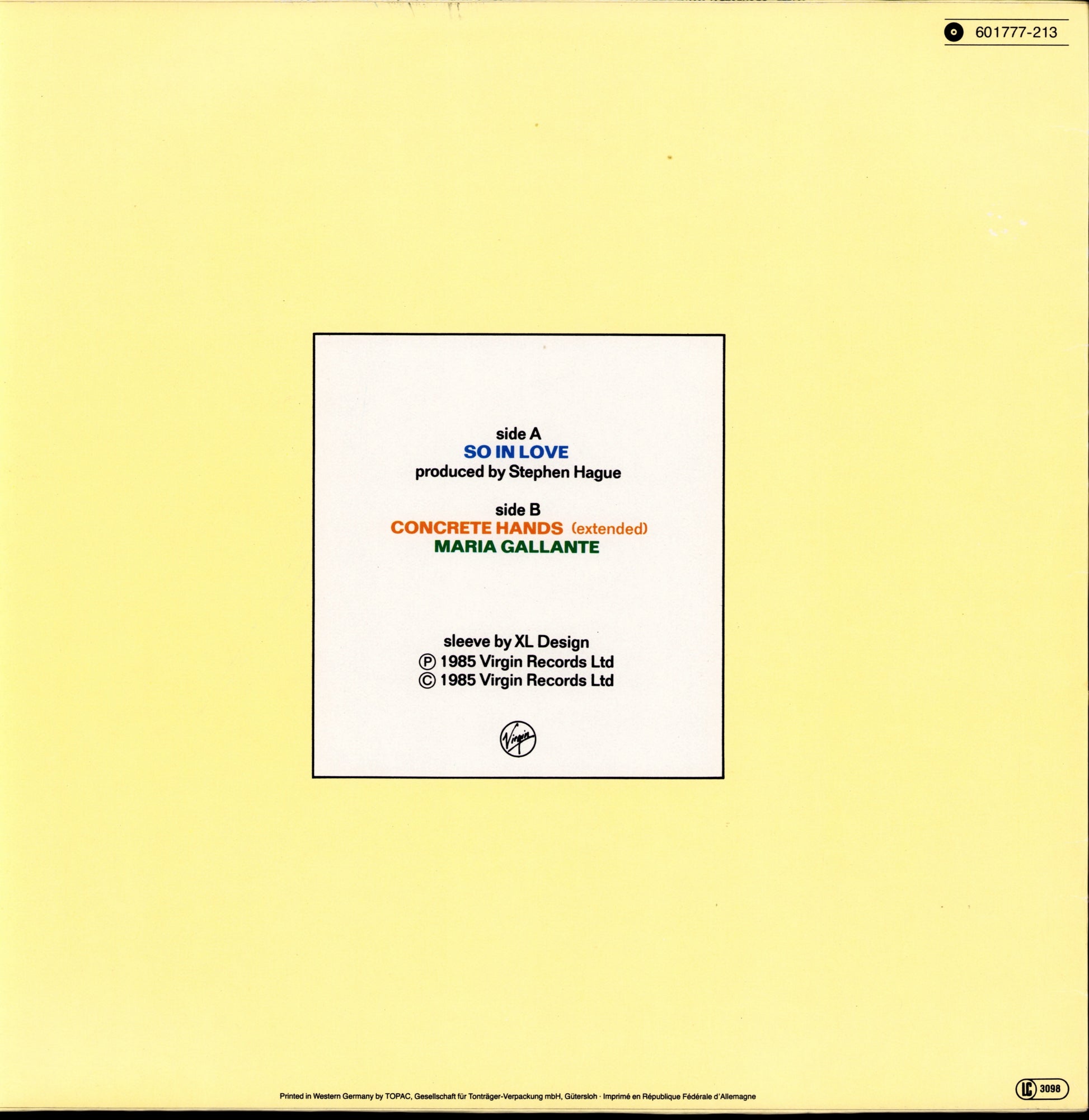 Orchestral Manœuvres In The Dark - Secret Extended Mix Vinyl 12" Maxi-Single Kopie Kopie