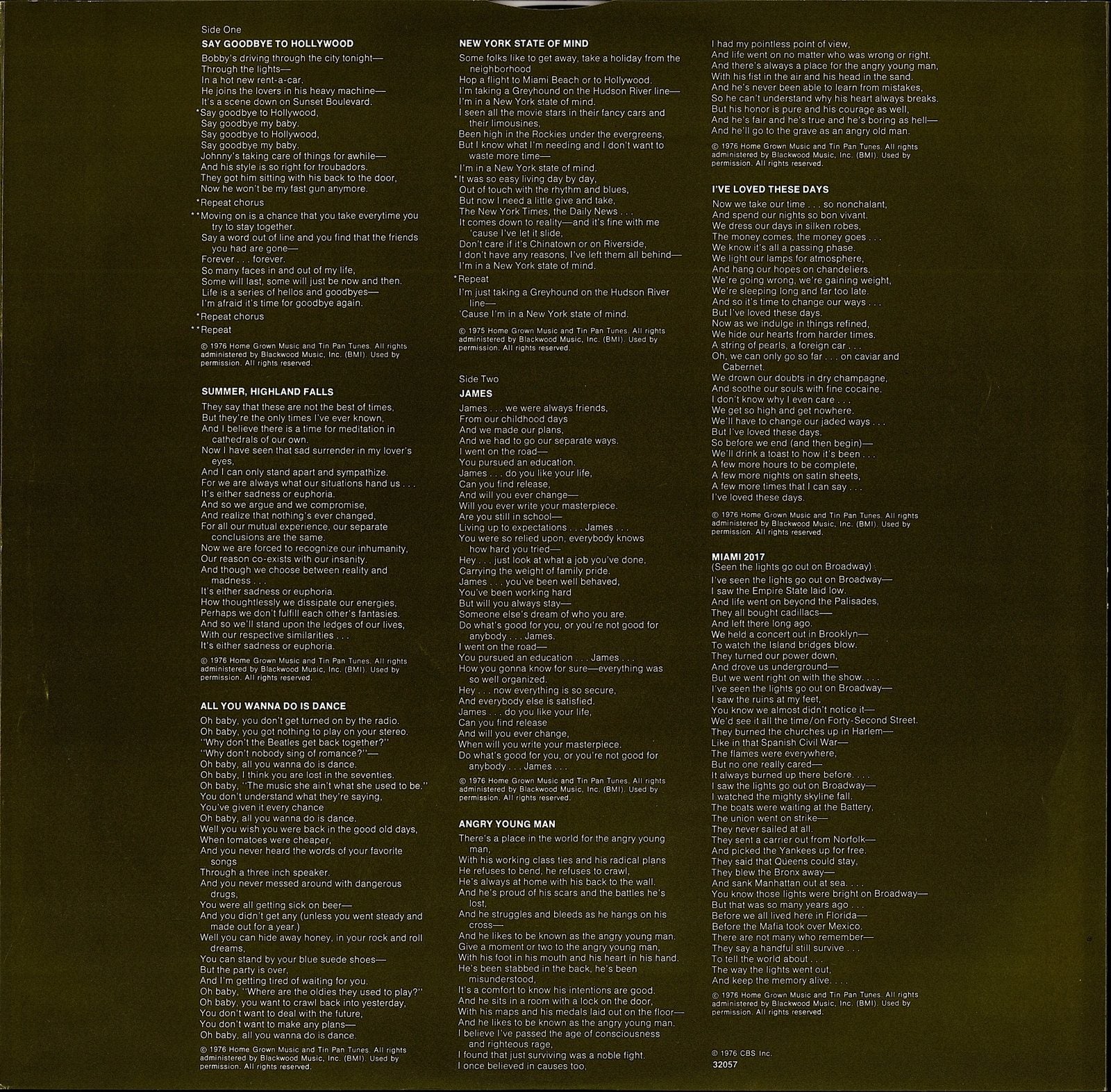 Billy Joel ‎- Turnstile Vinyl LP Kopie