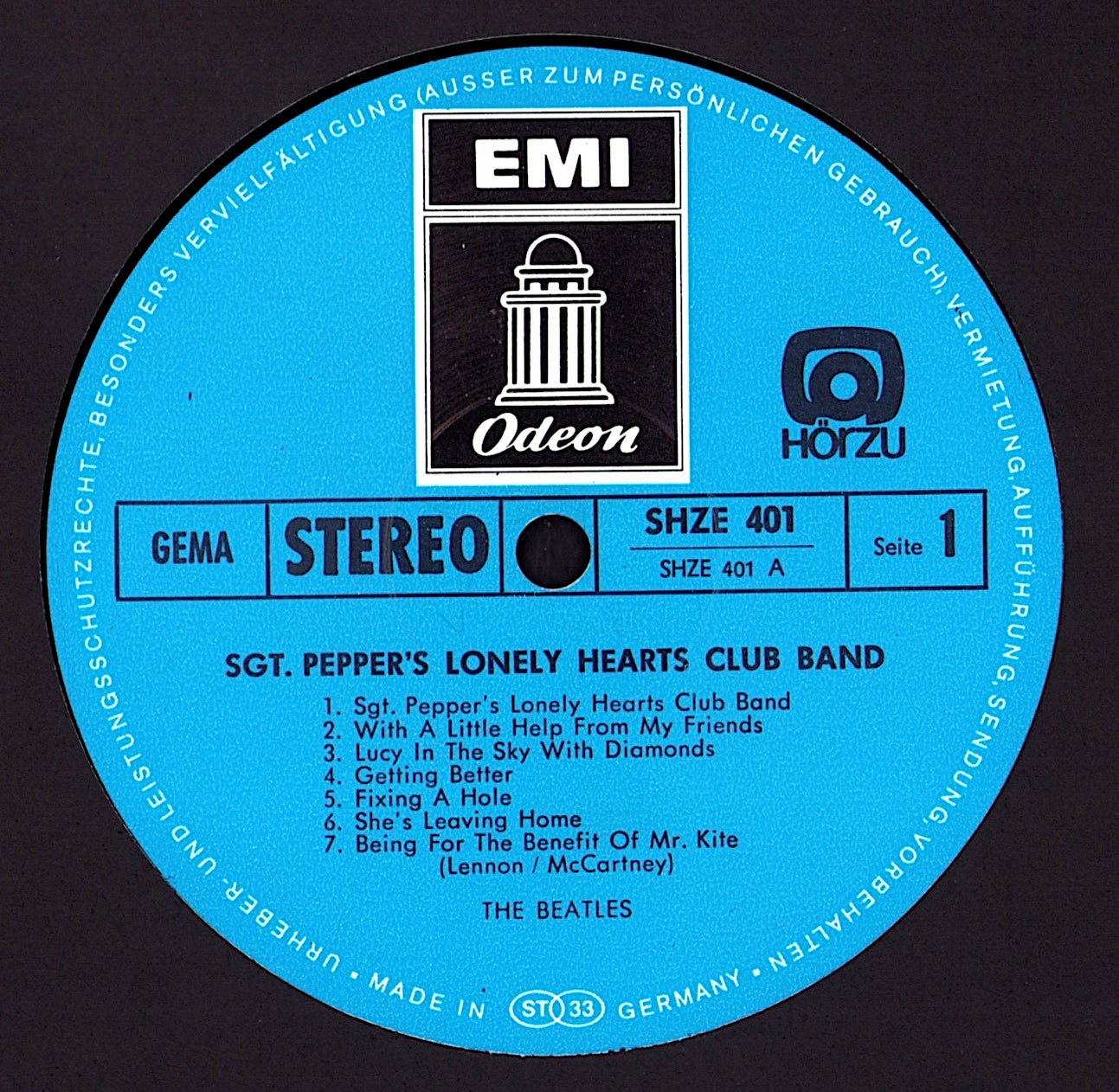 The Beatles - Sgt. Pepper's Lonely Hearts Club Band Vinyl LP Kopie