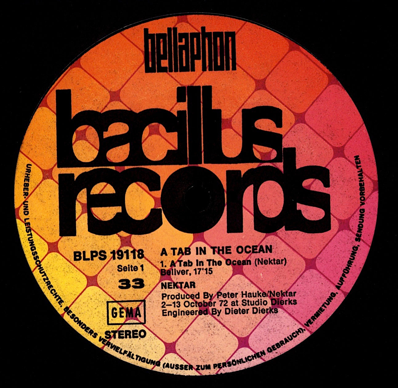 Nektar ‎- A Tab In The Ocean Vinyl LP Kopie Kopie