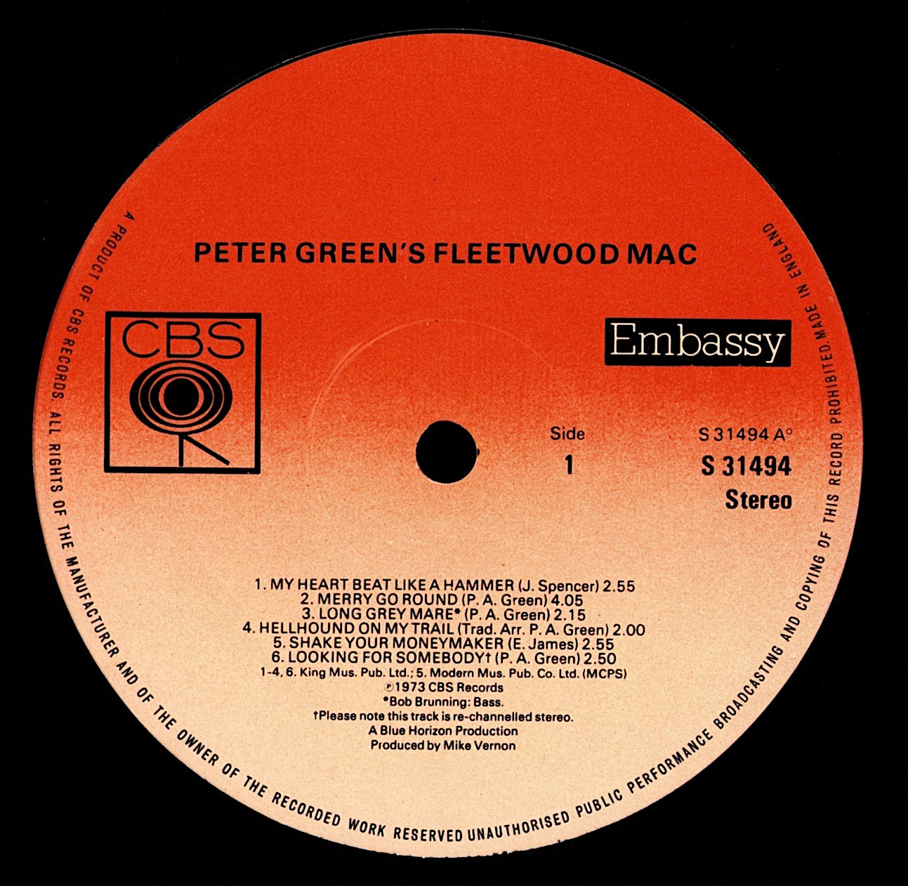 Fleetwood Mac ‎- The Best Of Fleetwood Mac Vinyl LP Kopie