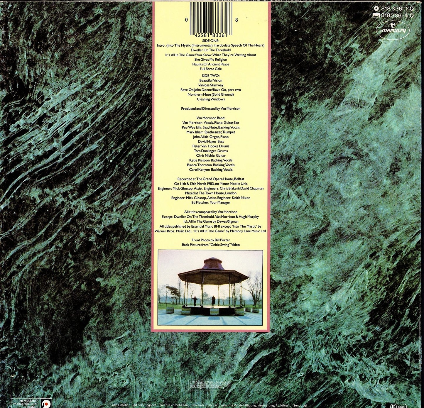 Van Morrison - Beautiful Vision Vinyl LP Kopie