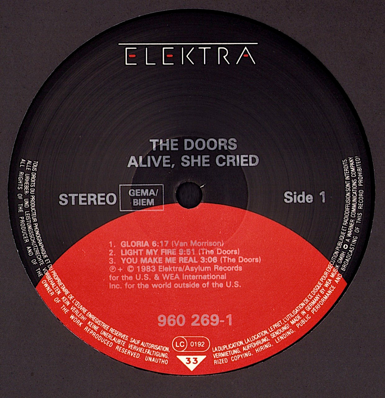 Doors - Alive, She Cried Vinyl LP