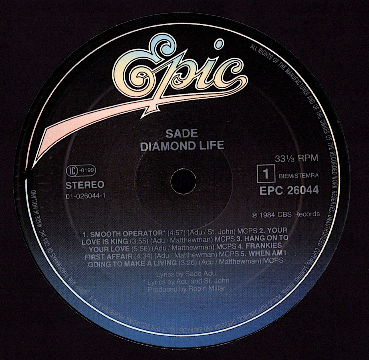 Sade - Diamond Life Vinyl LP Kopie