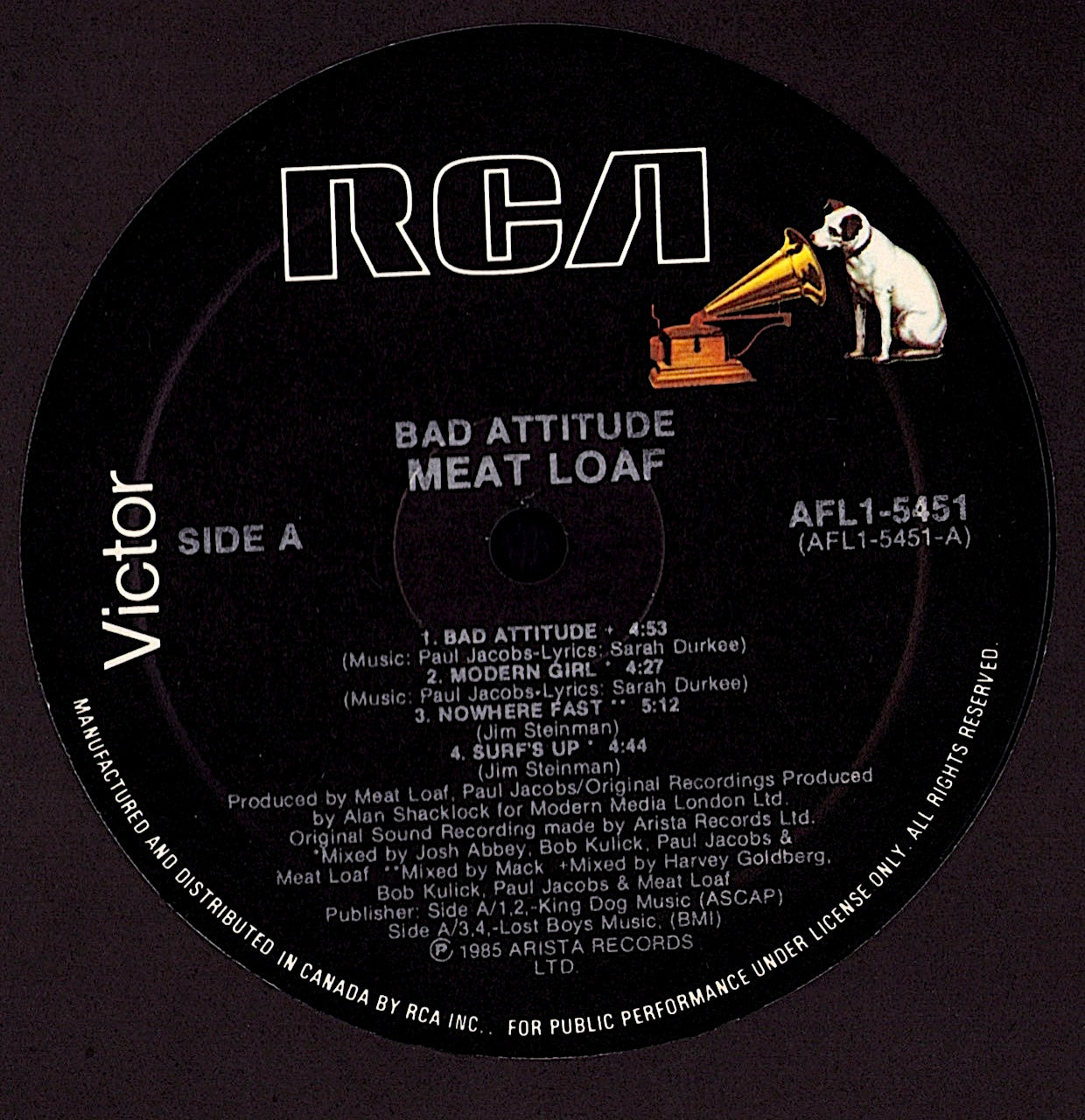 Meat Loaf - Hits Out Of Hell Vinyl LP Kopie