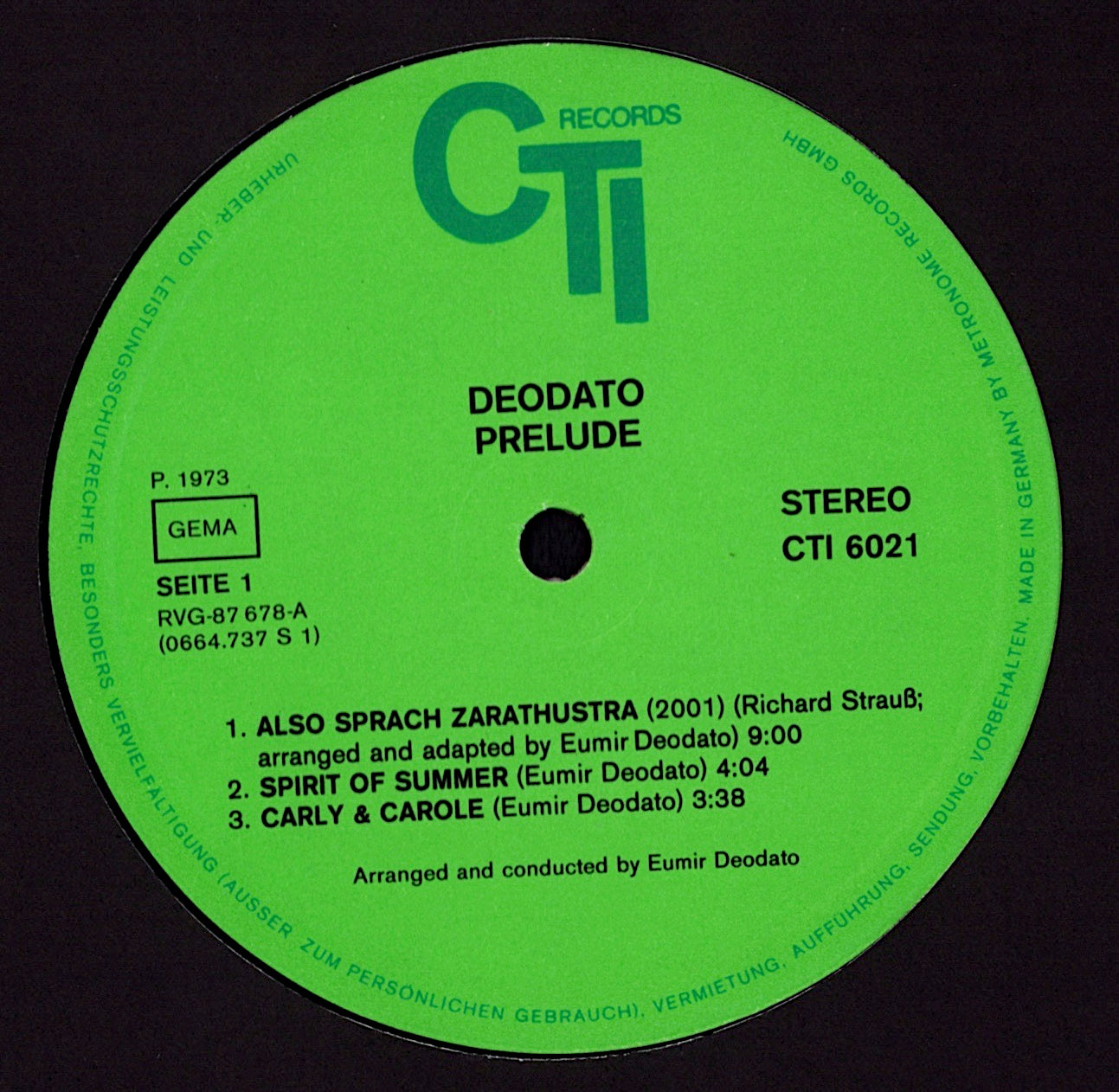 Deodato ‎– 2001 Also Sprach Zarathustra Vinyl 2LP Deodato Vol. 1 / Deodato Vol. 2 Kopie