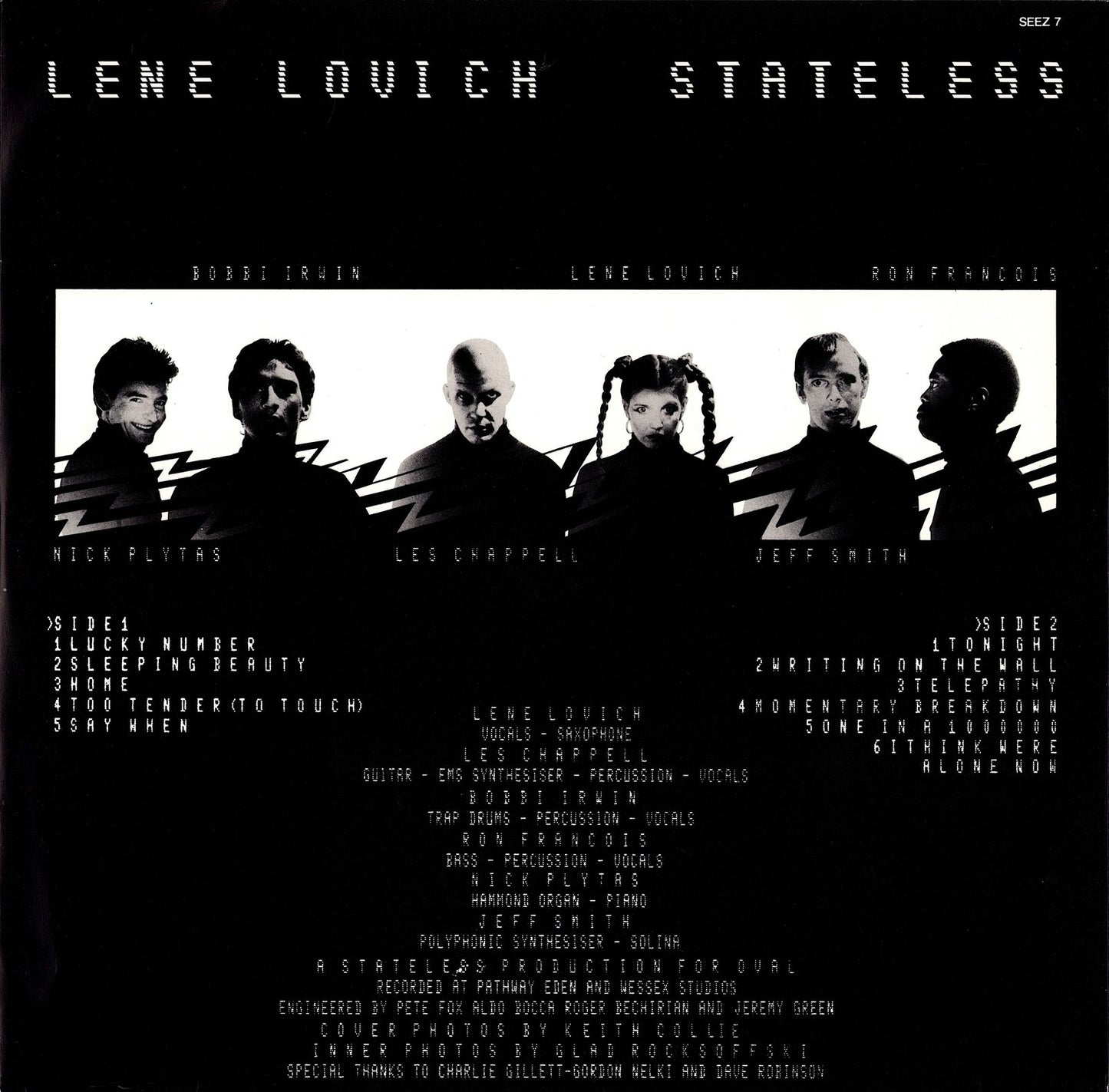 Lene Lovich – Stateless Vinyl LP