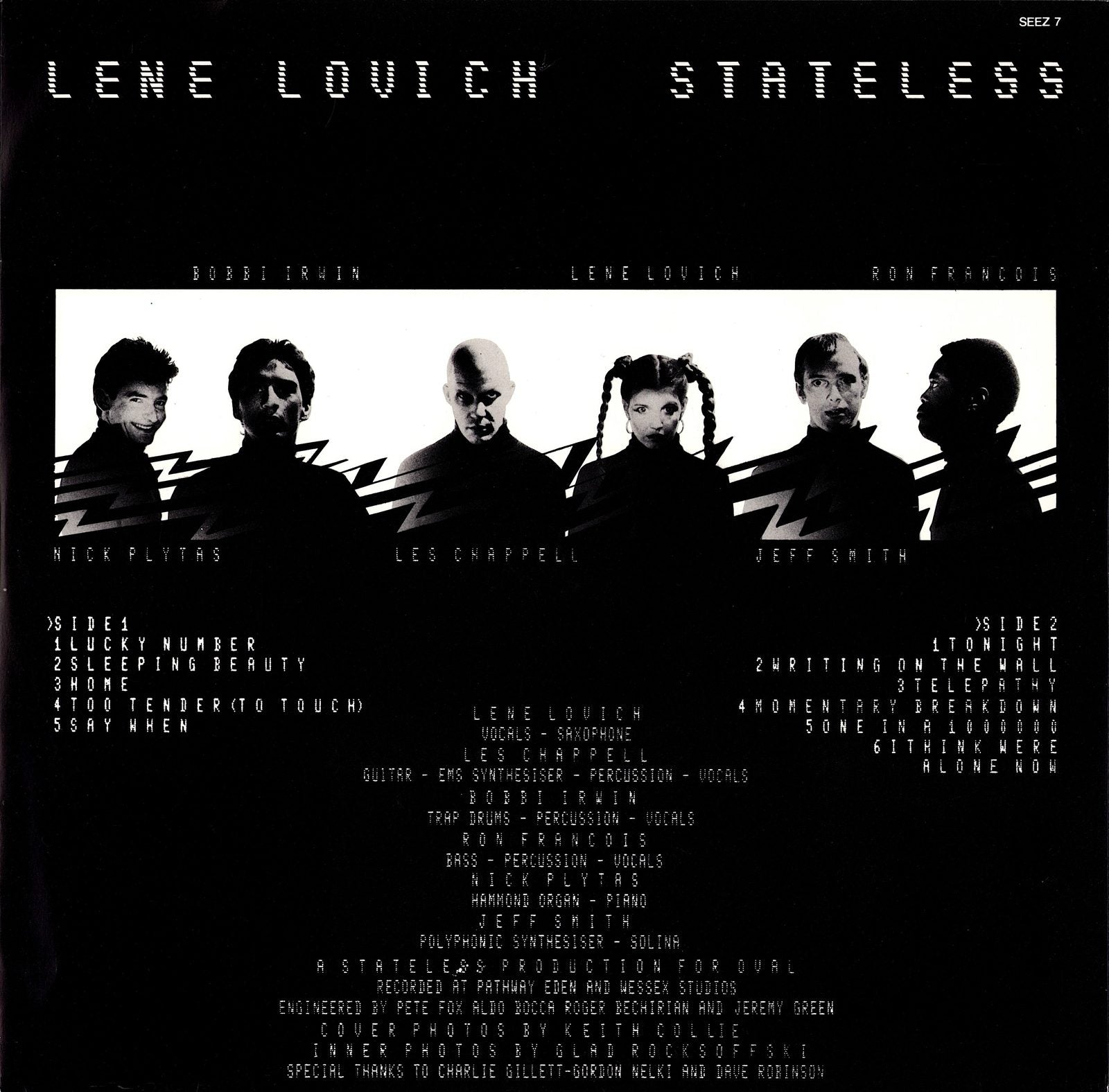 Lene Lovich – Stateless Vinyl LP
