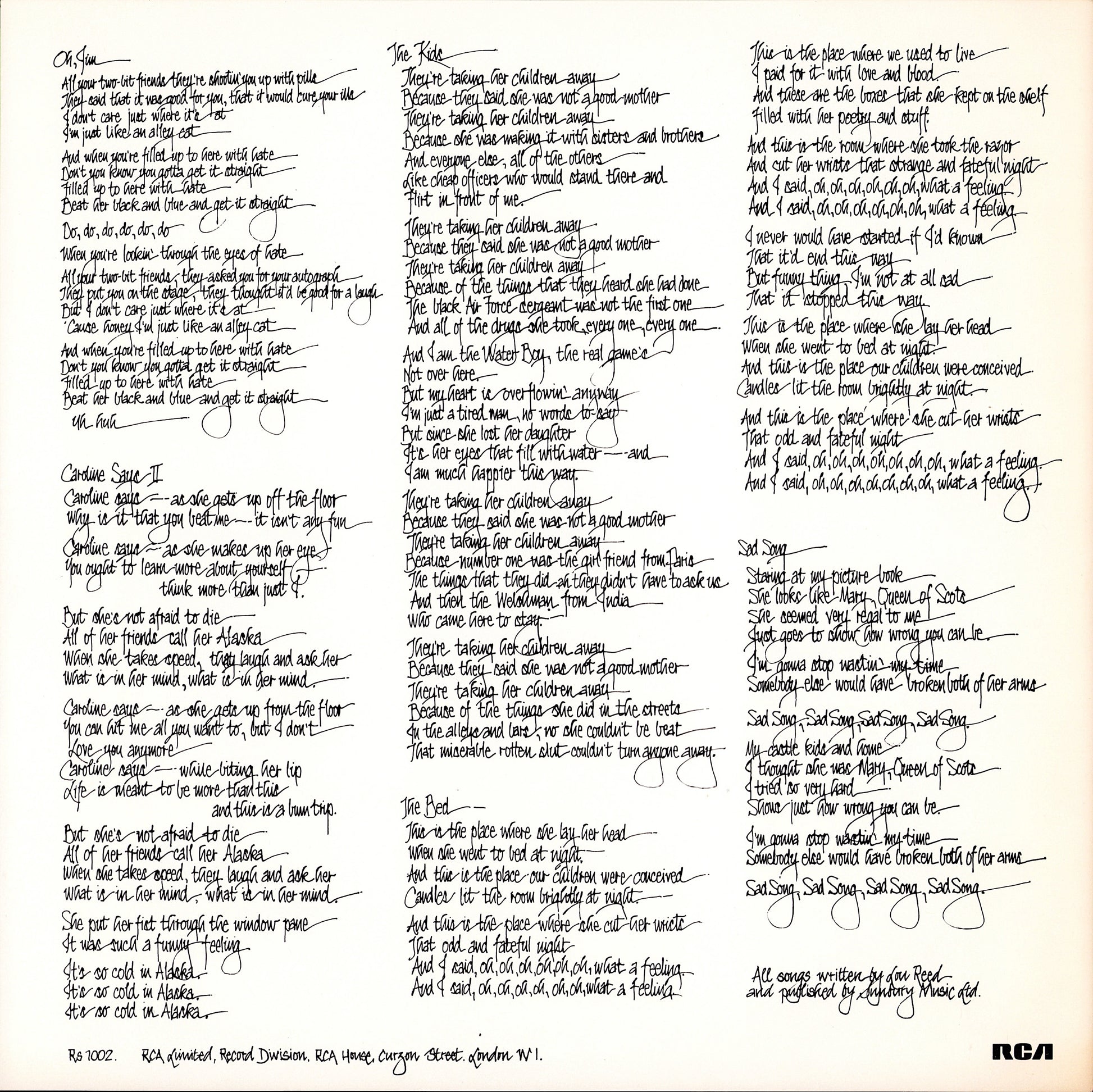 Lou Reed – Berlin Vinyl LP