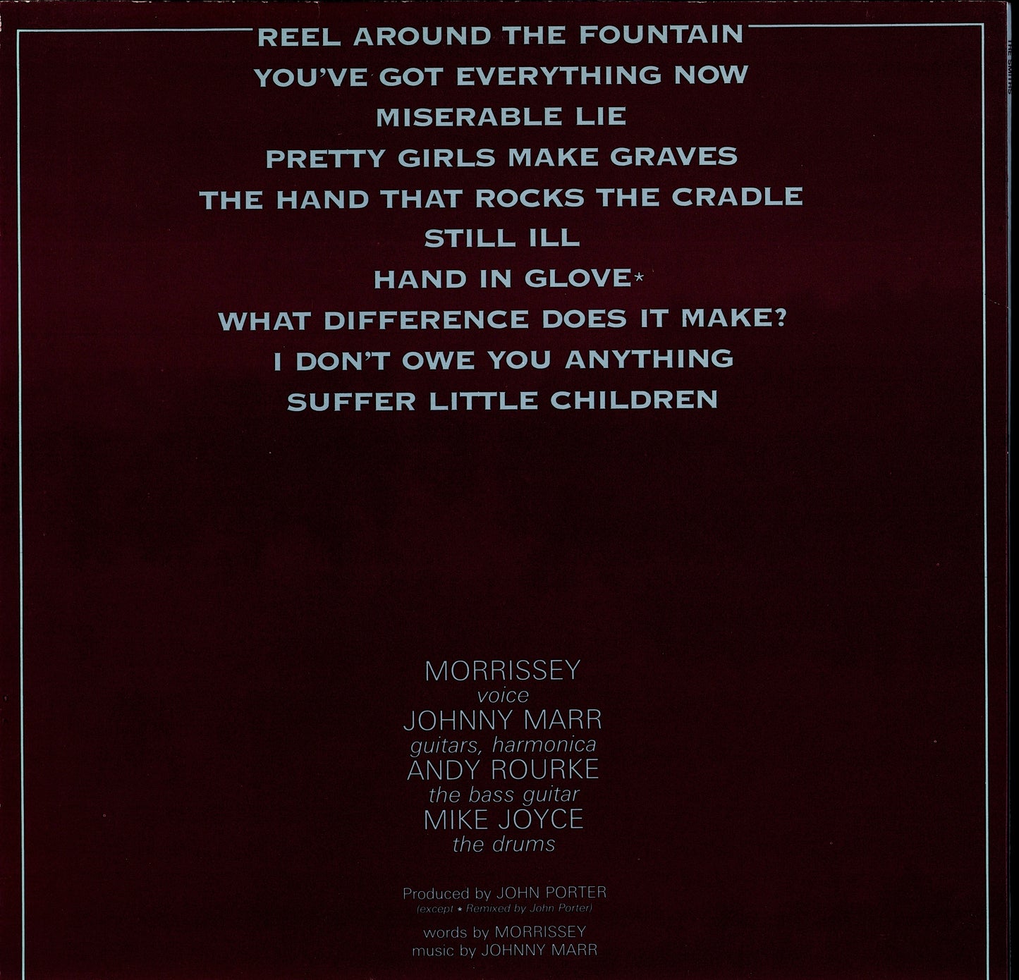 The Smiths ‎- The Smiths Vinyl LP