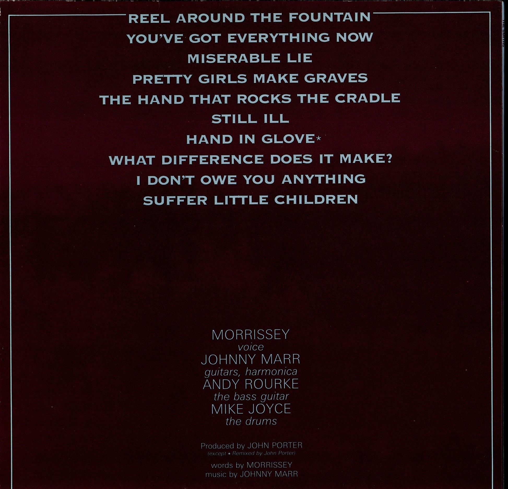 The Smiths ‎- The Smiths Vinyl LP