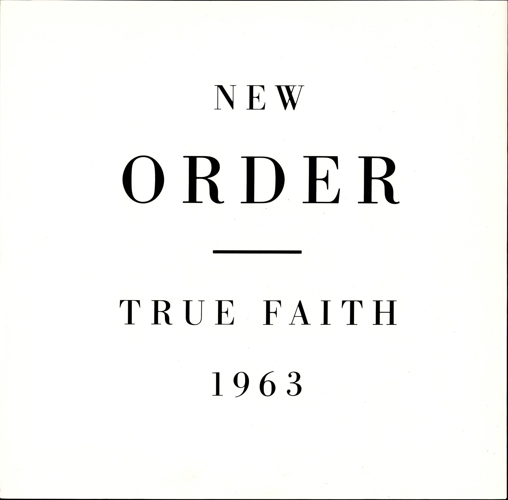 New Order - True Faith / 1963 Vinyl 12" Kopie
