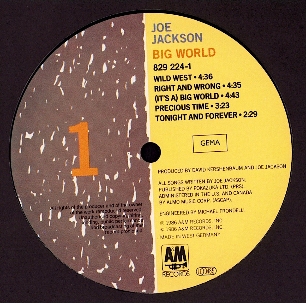 Joe Jackson – Big World Vinyl 2LP