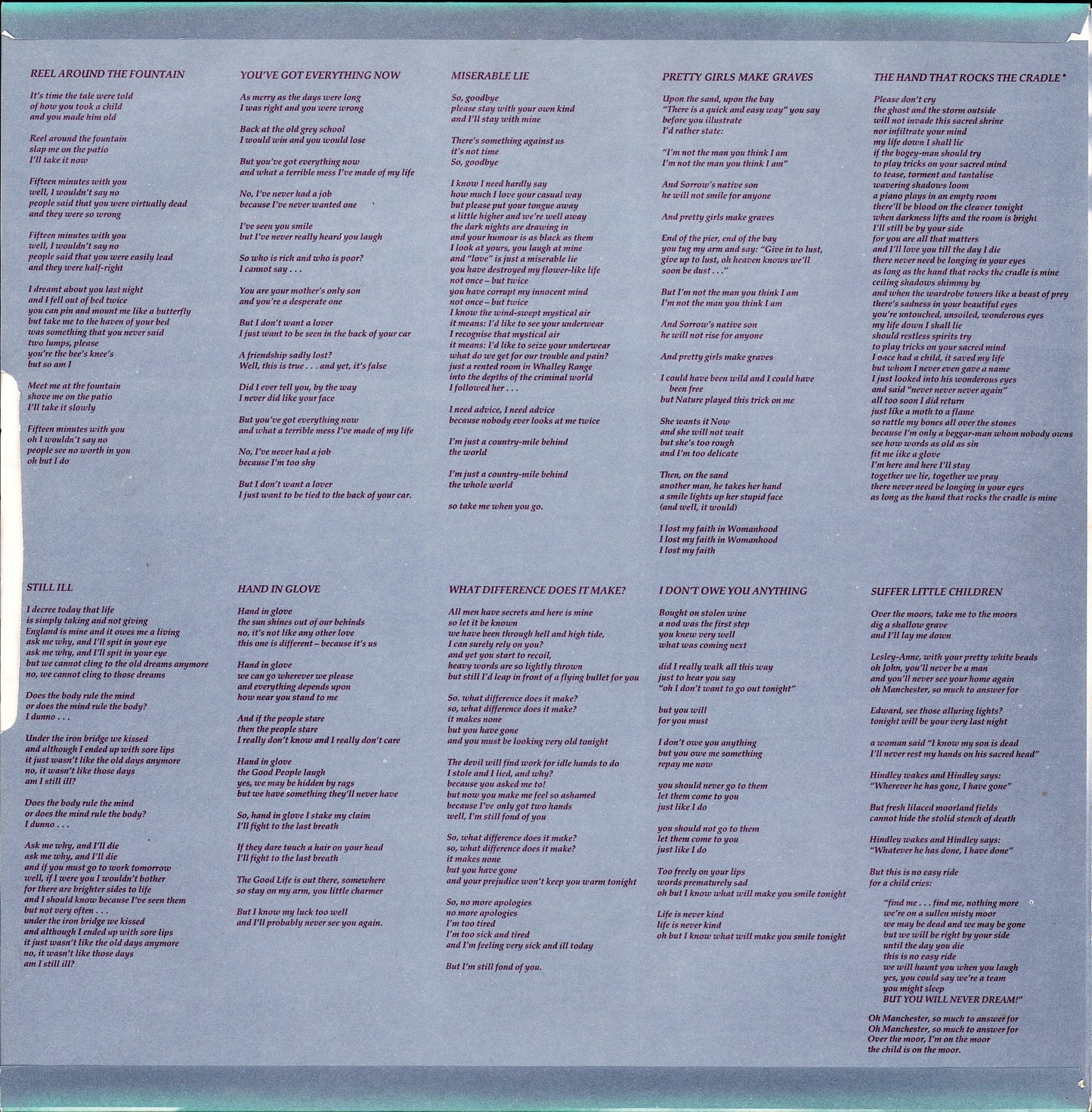 The Smiths ‎- The Smiths Vinyl LP