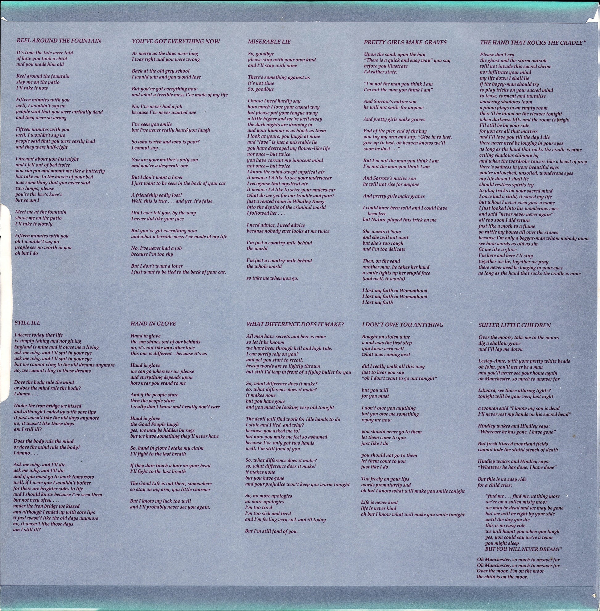 The Smiths ‎- The Smiths Vinyl LP