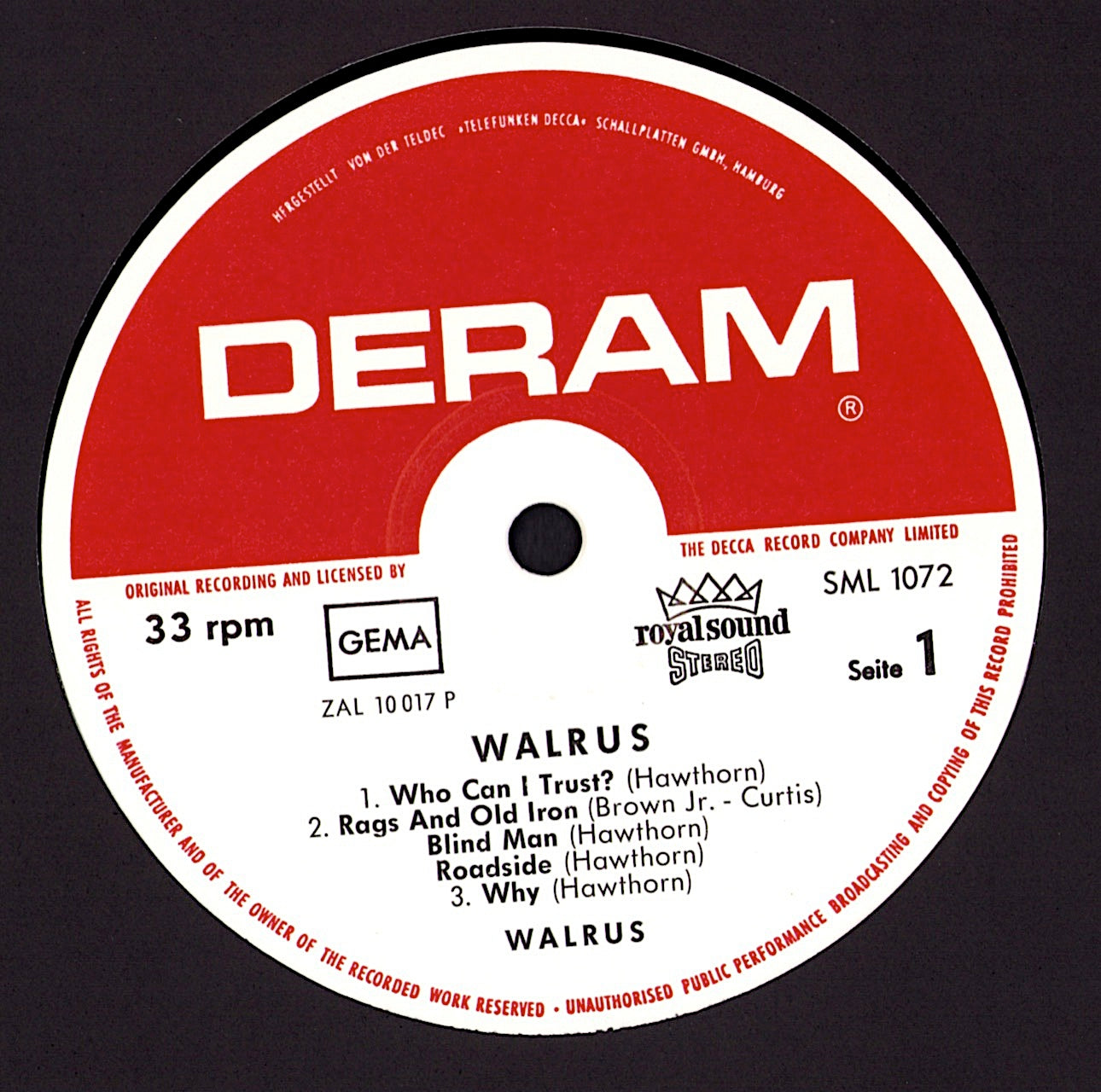 Walrus - Walrus Vinyl LP