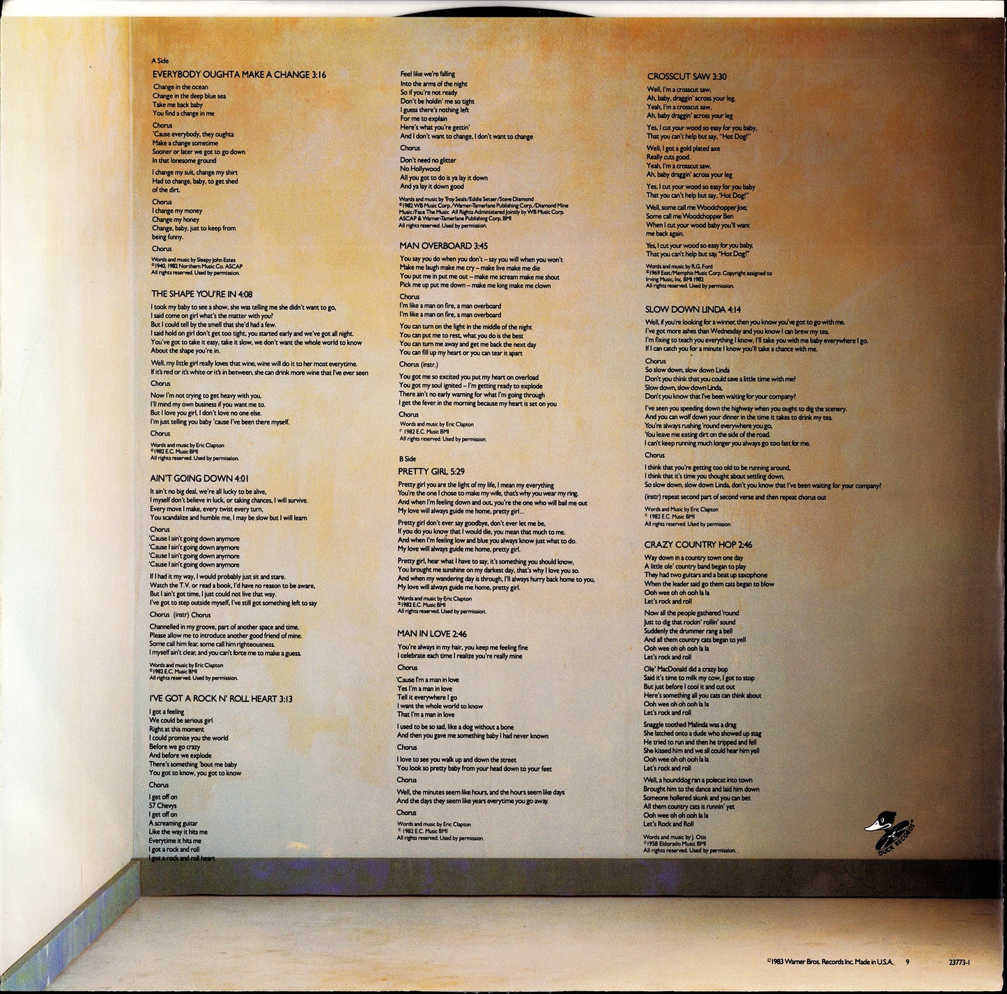 Eric Clapton - August Vinyl LP Kopie