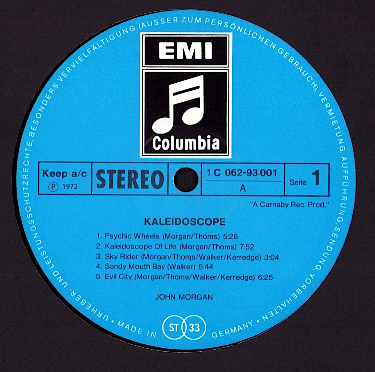 John Morgan – Kaleidoscope Vinyl LP