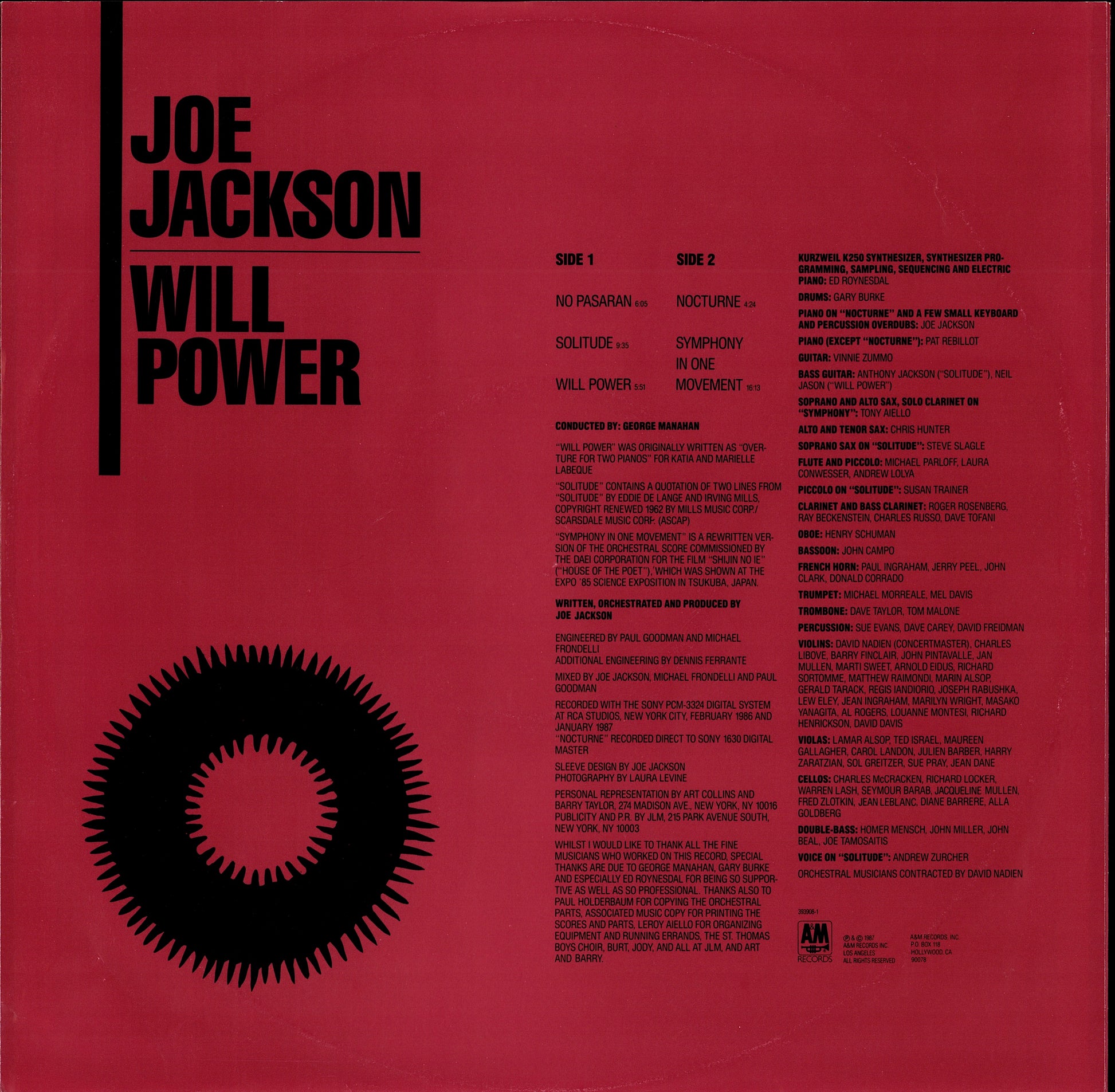 Joe Jackson ‎– Body And Soul Vinyl LP Kopie Kopie