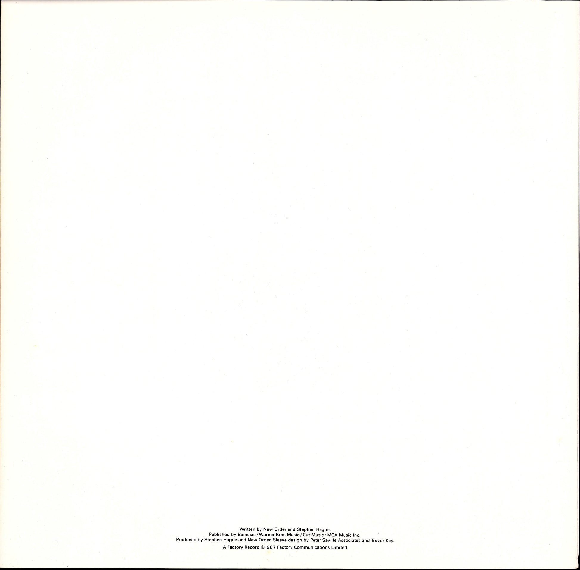 New Order - True Faith / 1963 Vinyl 12" Kopie