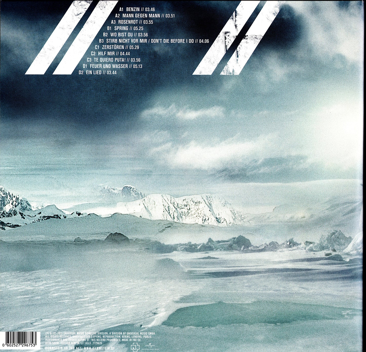 Rammstein - Rosenrot Vinyl 2LP EU Kopie