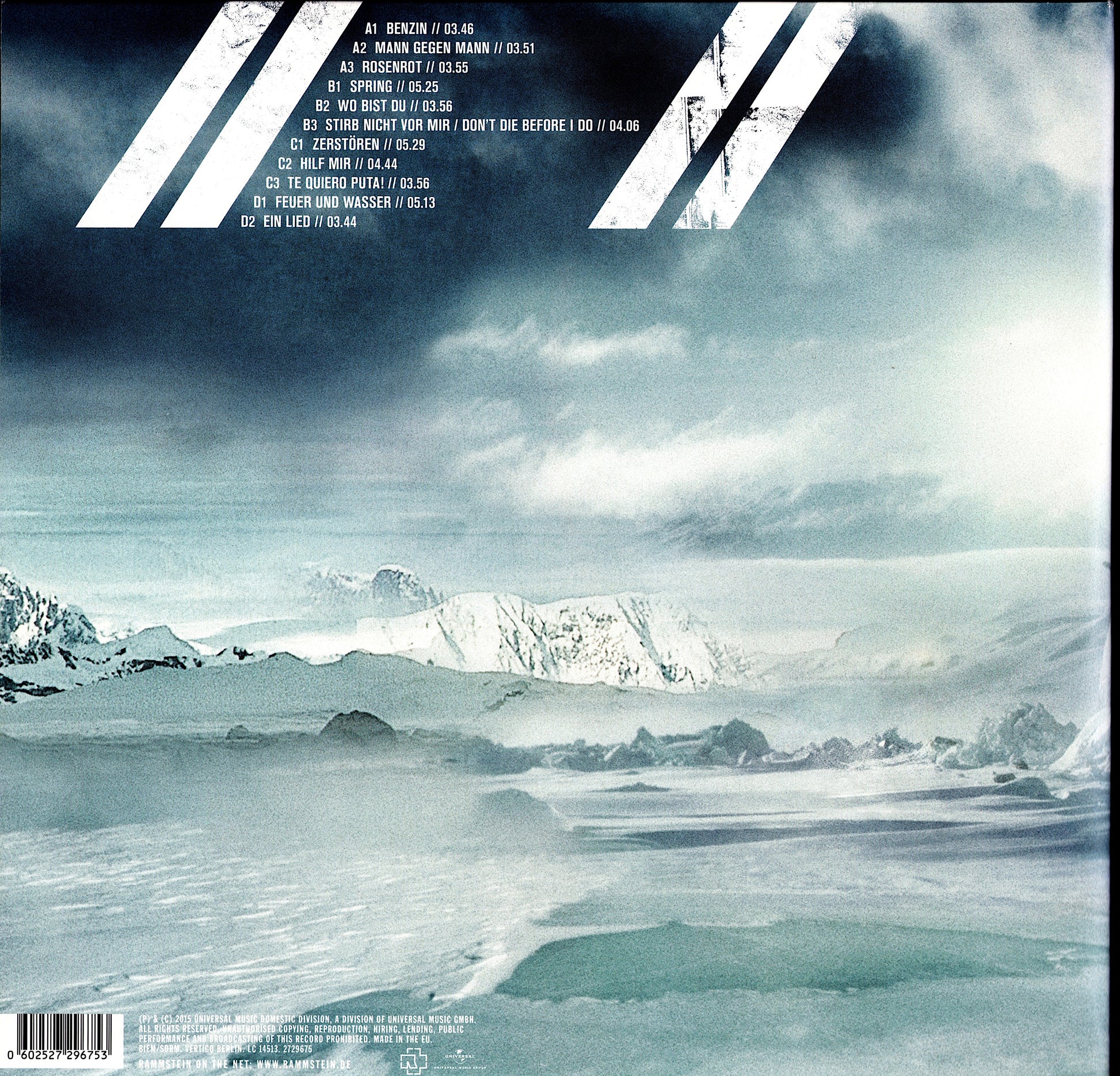 Rammstein - Rosenrot Vinyl 2LP EU Kopie