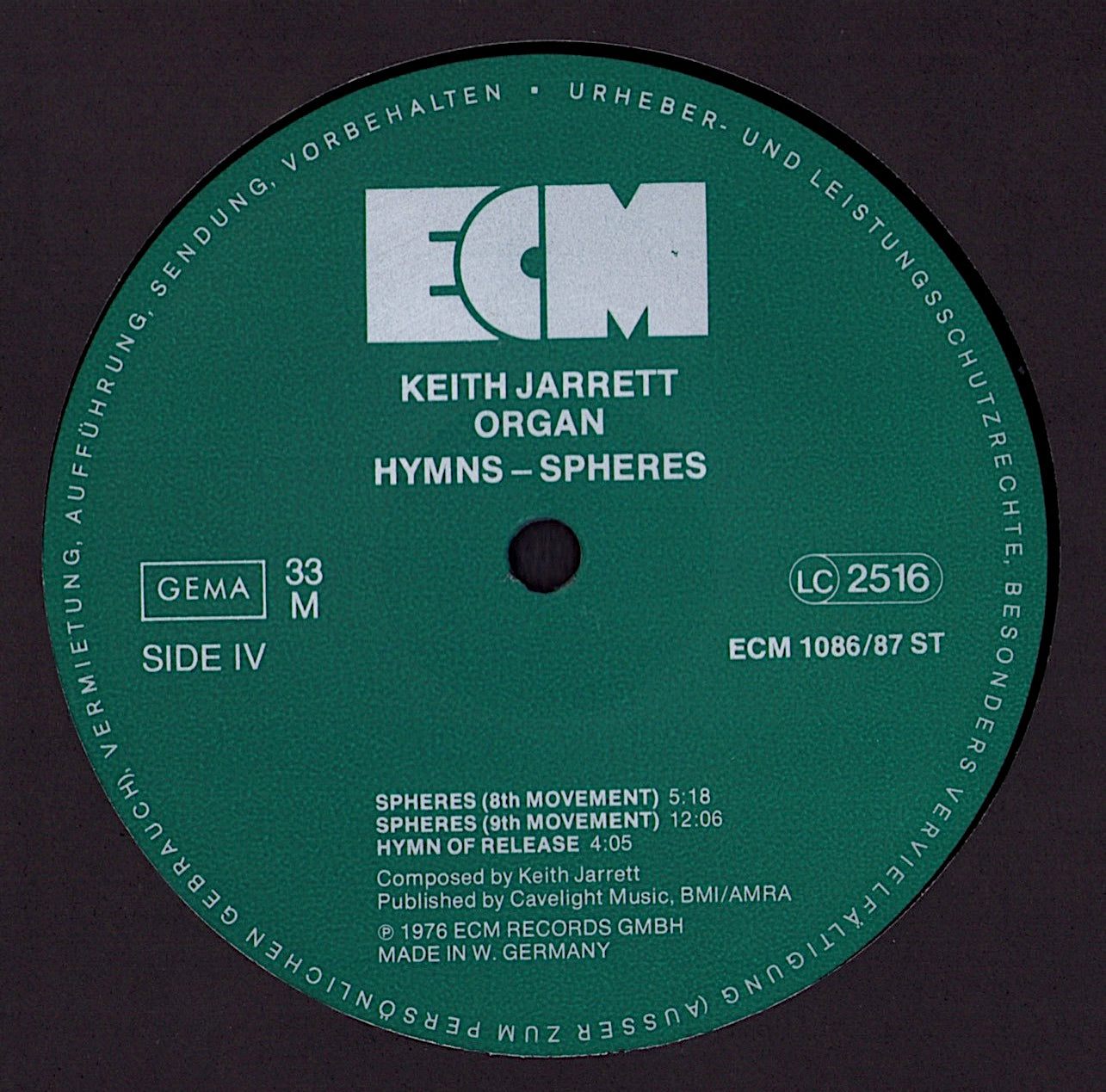 Keith Jarrett - Hymns Spheres Vinyl 2LP