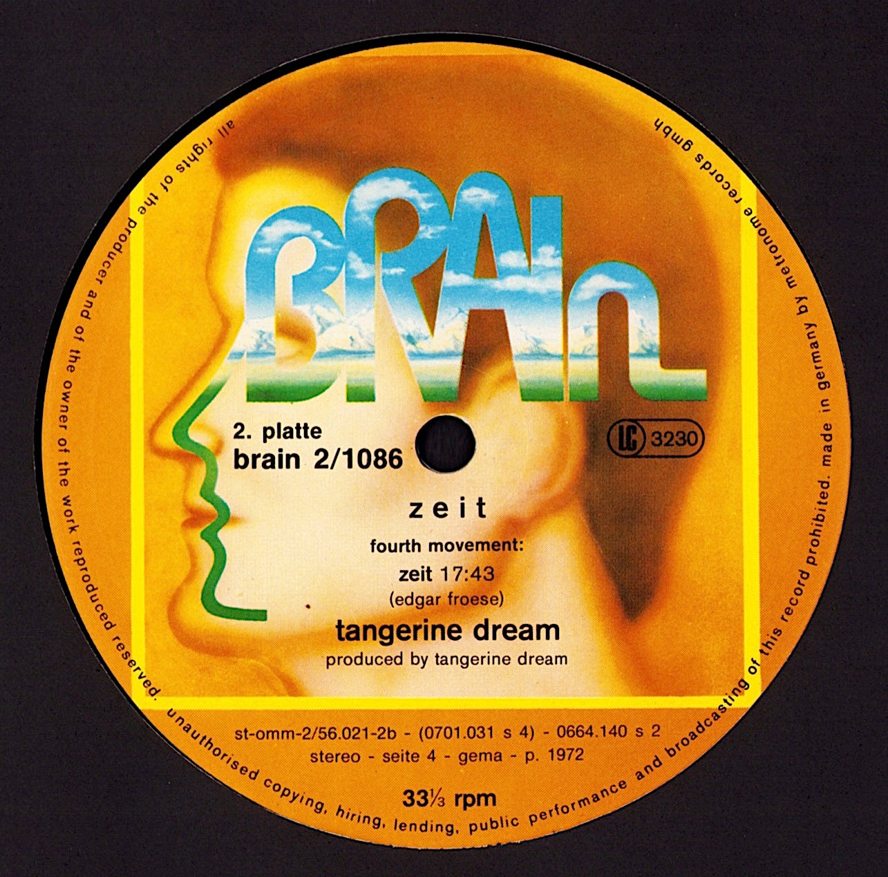 Tangerine Dream ‎– Zeit Vinyl 2LP