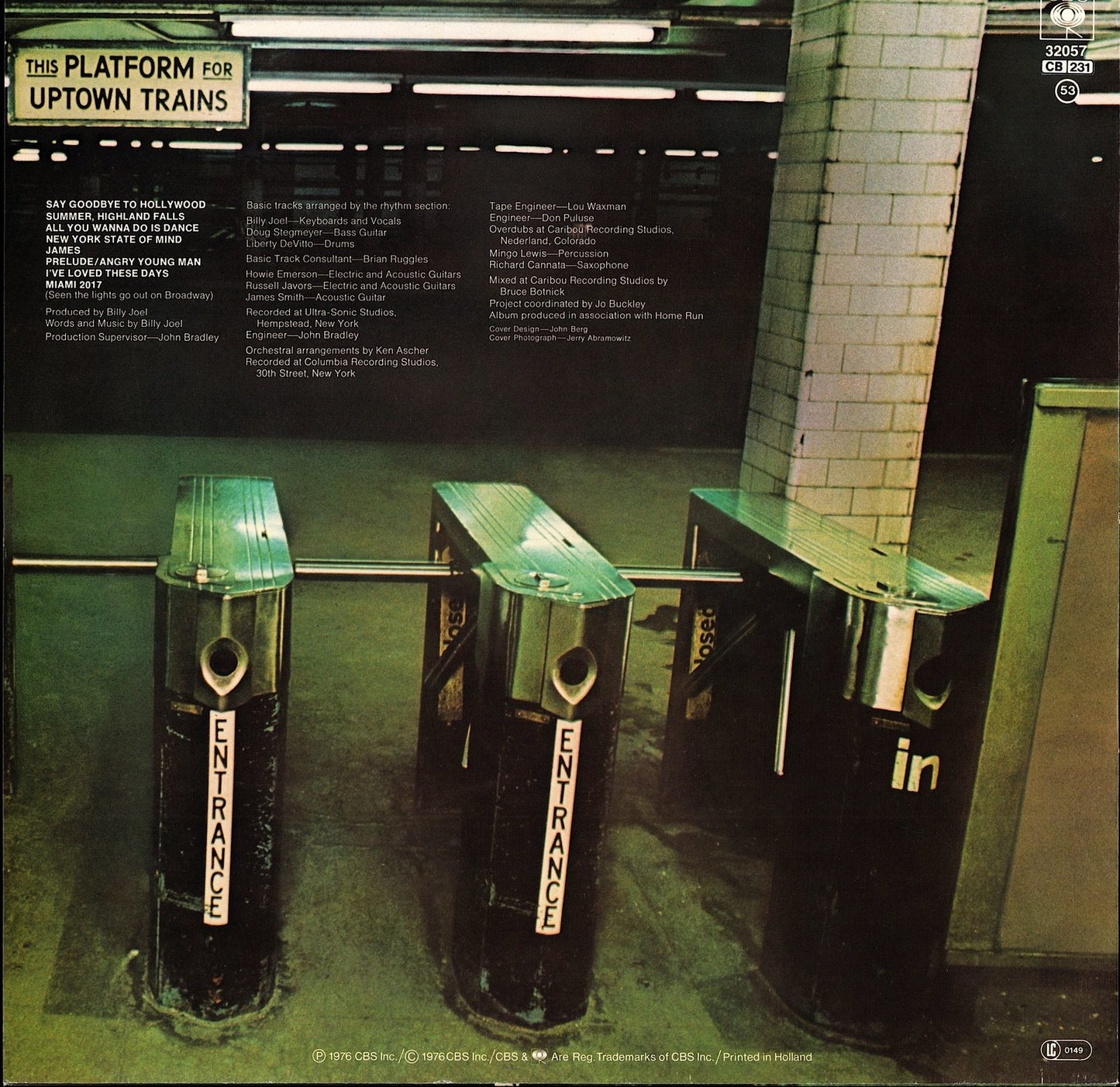 Billy Joel ‎- Turnstile Vinyl LP Kopie